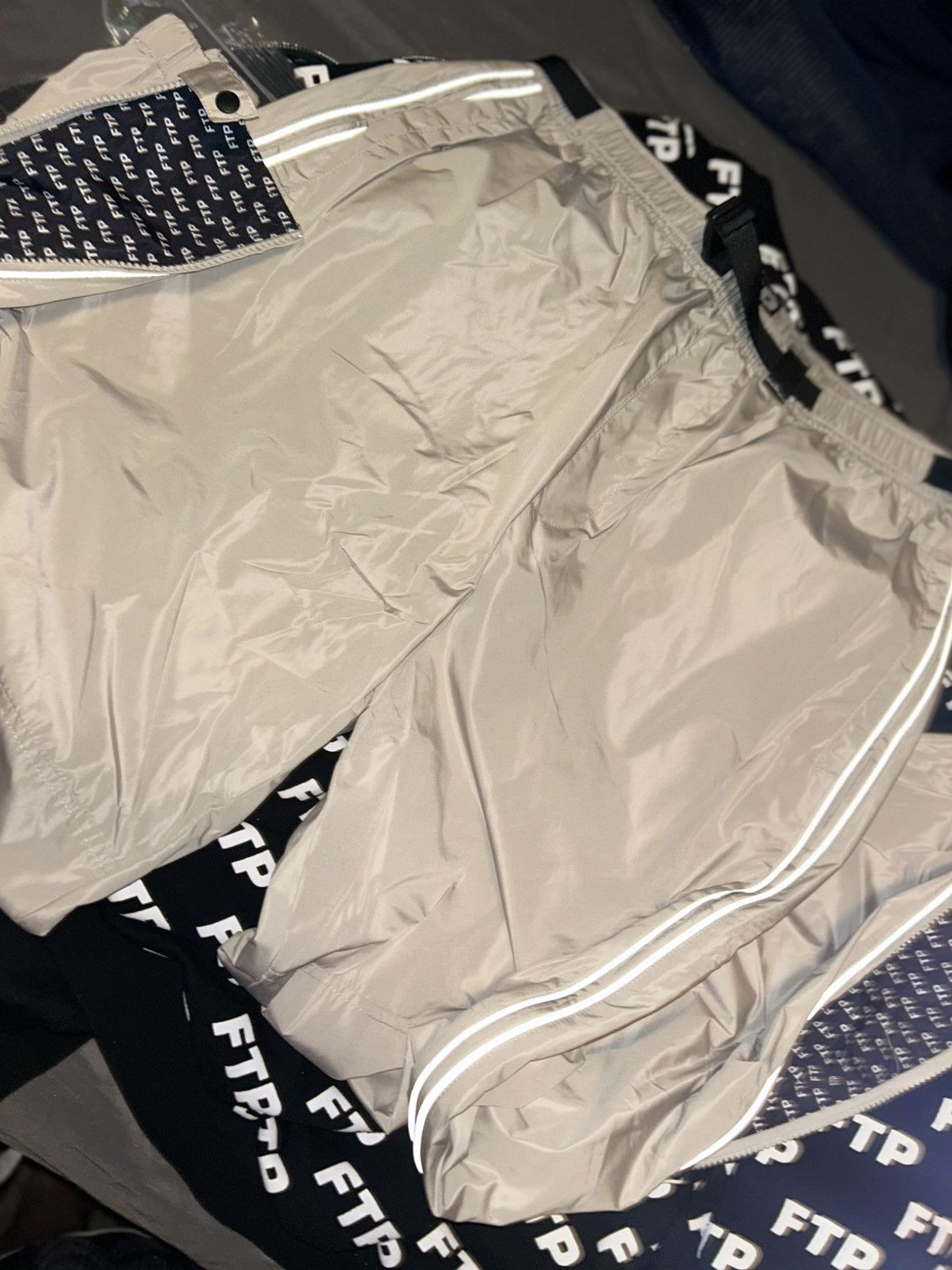 Fuck The Population FTP nylon track pant! STONE Size US 36 / EU 52 - 4 Thumbnail