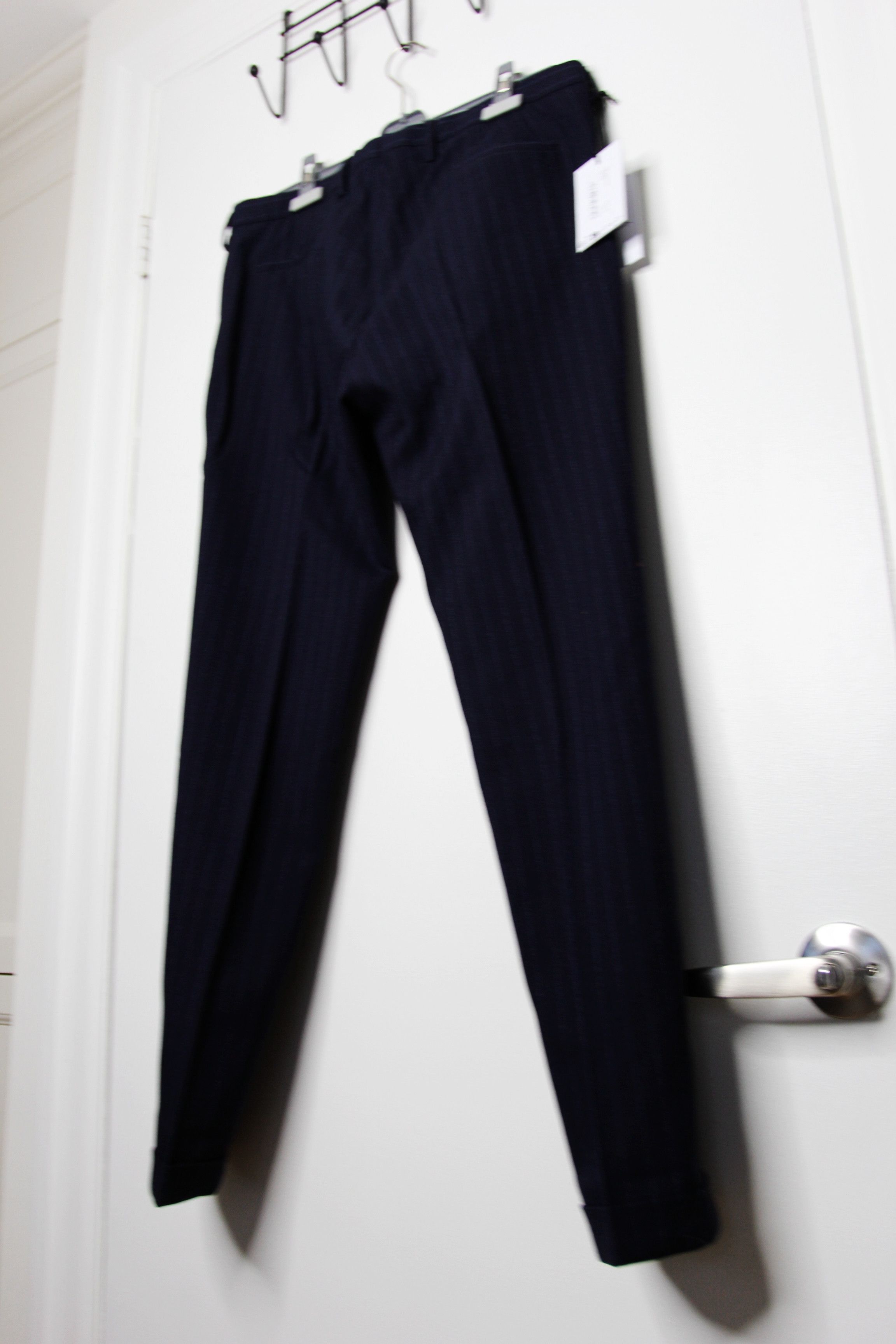 Paul Smith BNWT AW25 PAUL SMITH SEWN TURN-UPS PINSTRIPED PANTS 34 Size US 34 / EU 50 - 7 Thumbnail