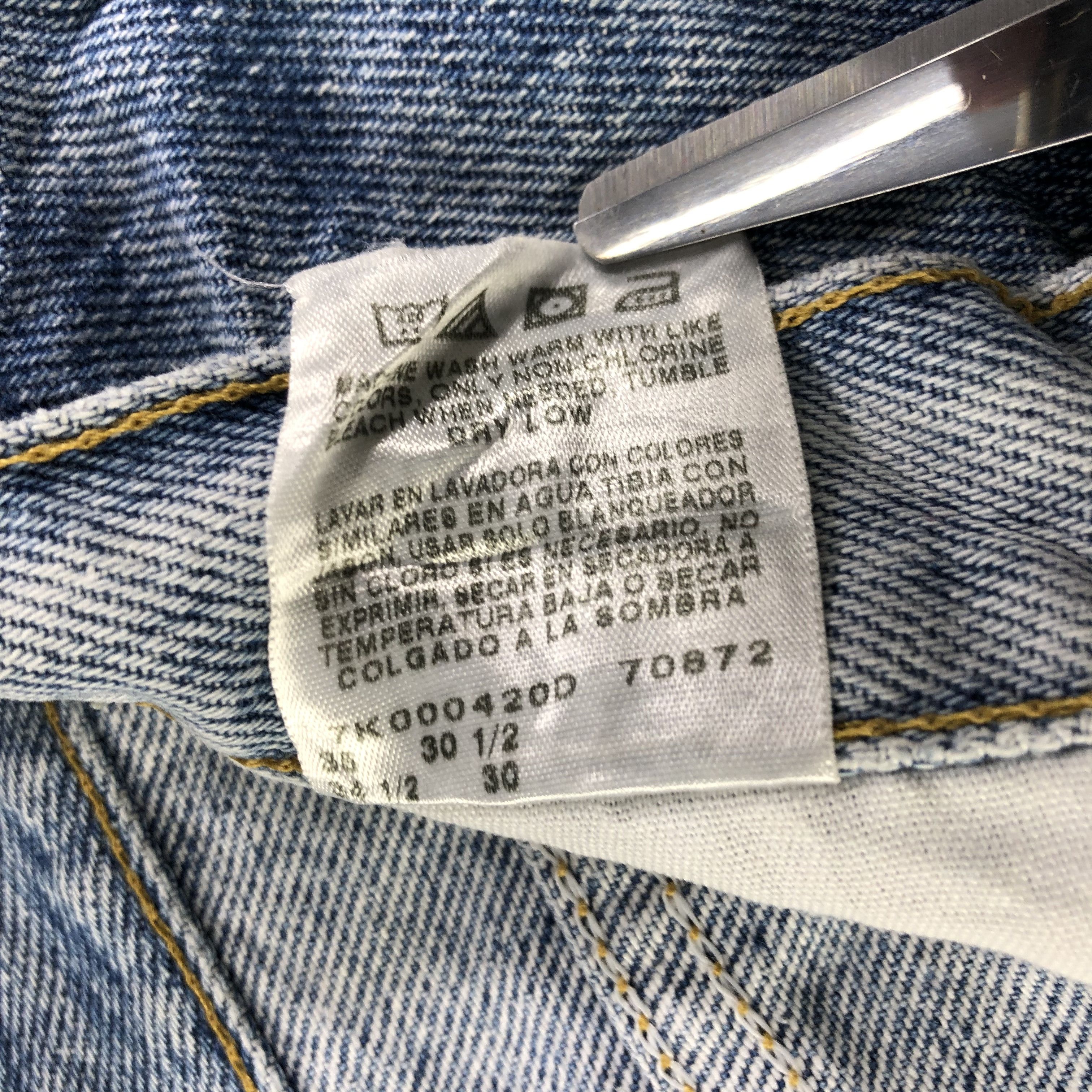 Lee Vintage Blue Wash Lee Jeans-J2889 Size US 34 / EU 50 - 13 Thumbnail