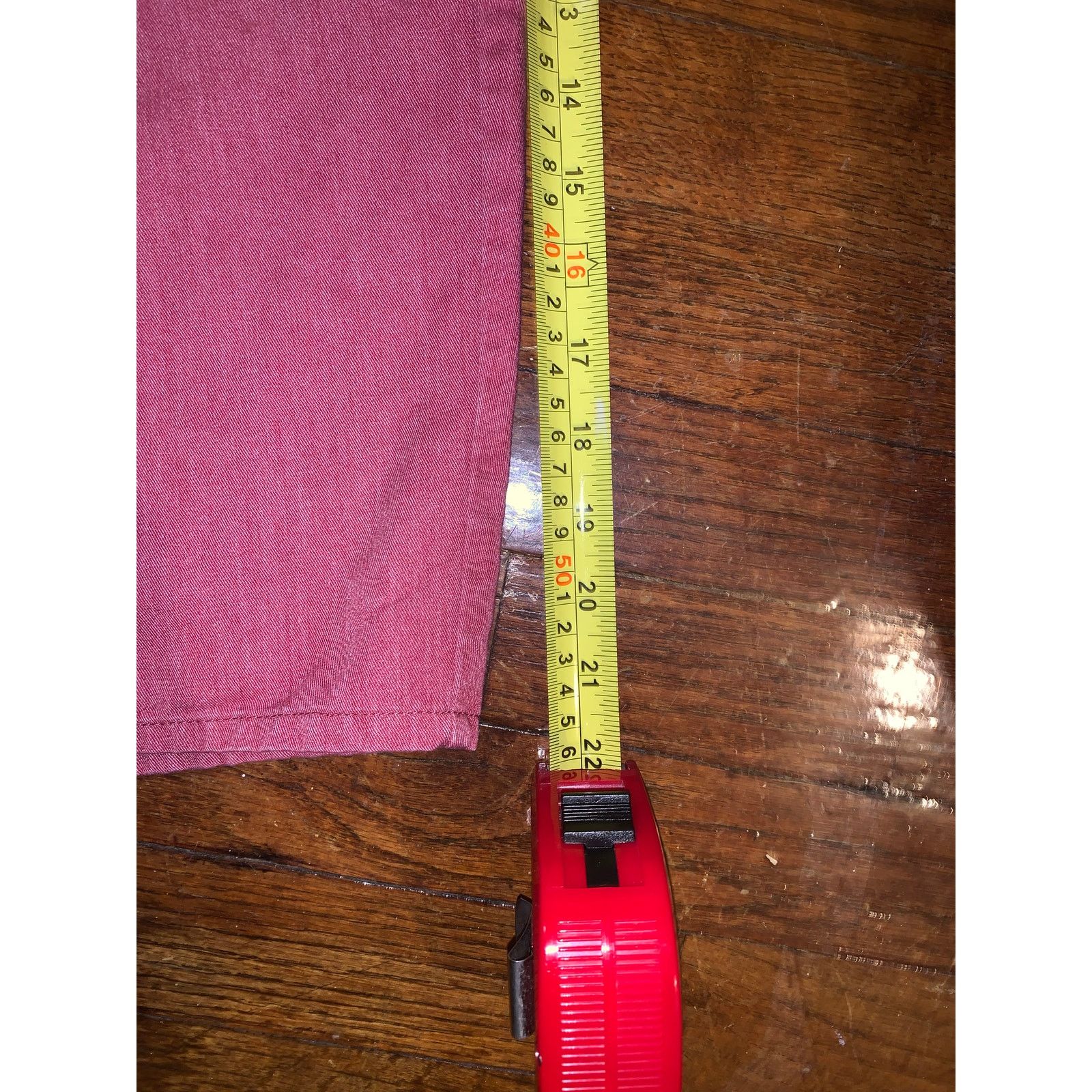 Volcom Volcom Men's Size 34 Chino Shorts Red Pink Flat Front Size US 34 / EU 50 - 6 Thumbnail