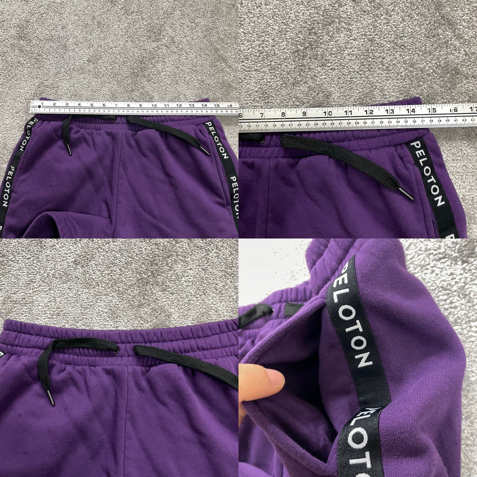Vintage VINTAGE Peloton Women's Sweat Shorts Small Purple Casual Activewear Cotton 3" Inseam Size 28" / US 6 / IT 42 - 8 Thumbnail