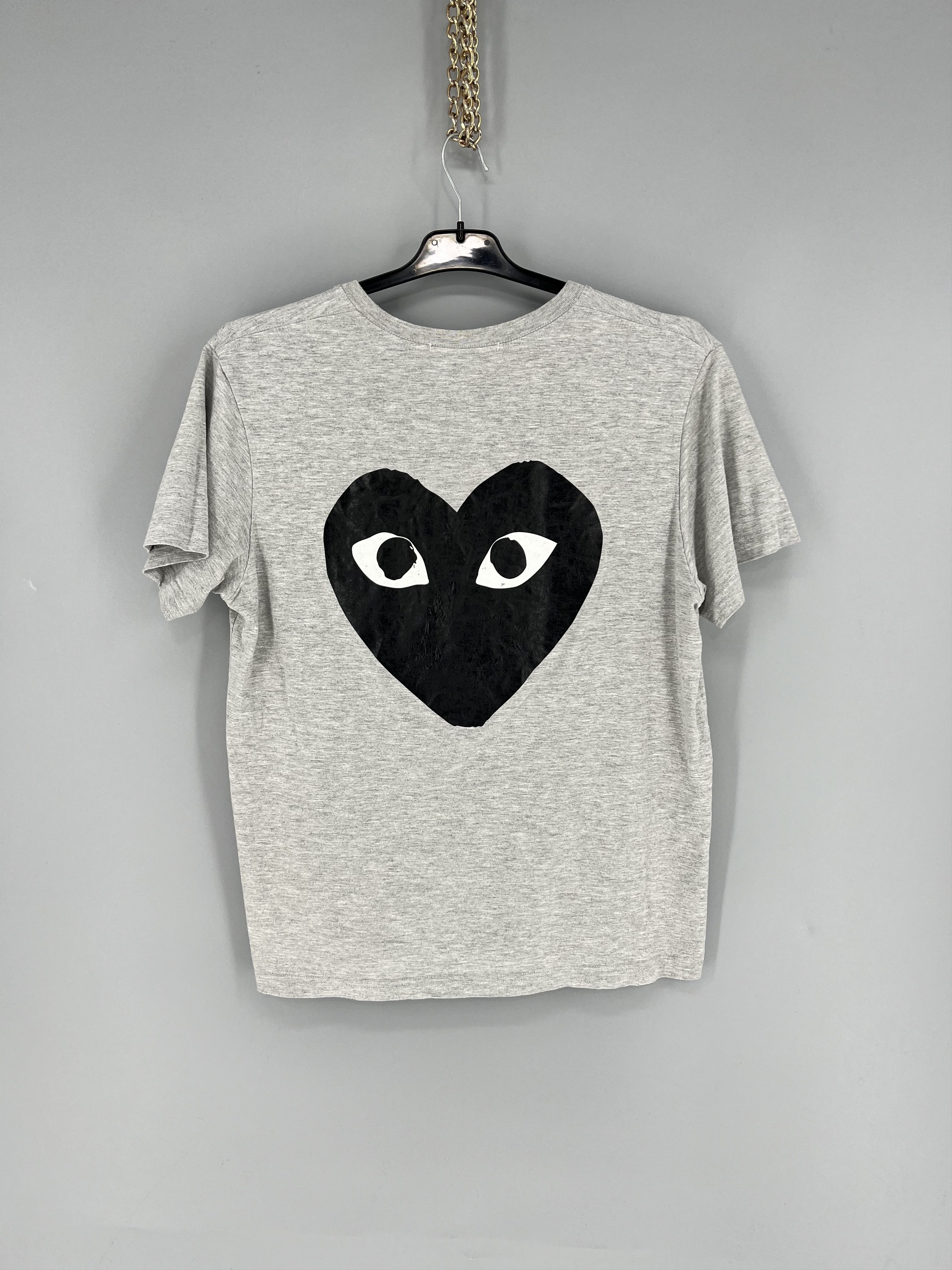 Comme des Garcons Vintage 90s Comme des Garcons Play Tee Big Logo Size US M / EU 48-50 / 2 - 12 Thumbnail