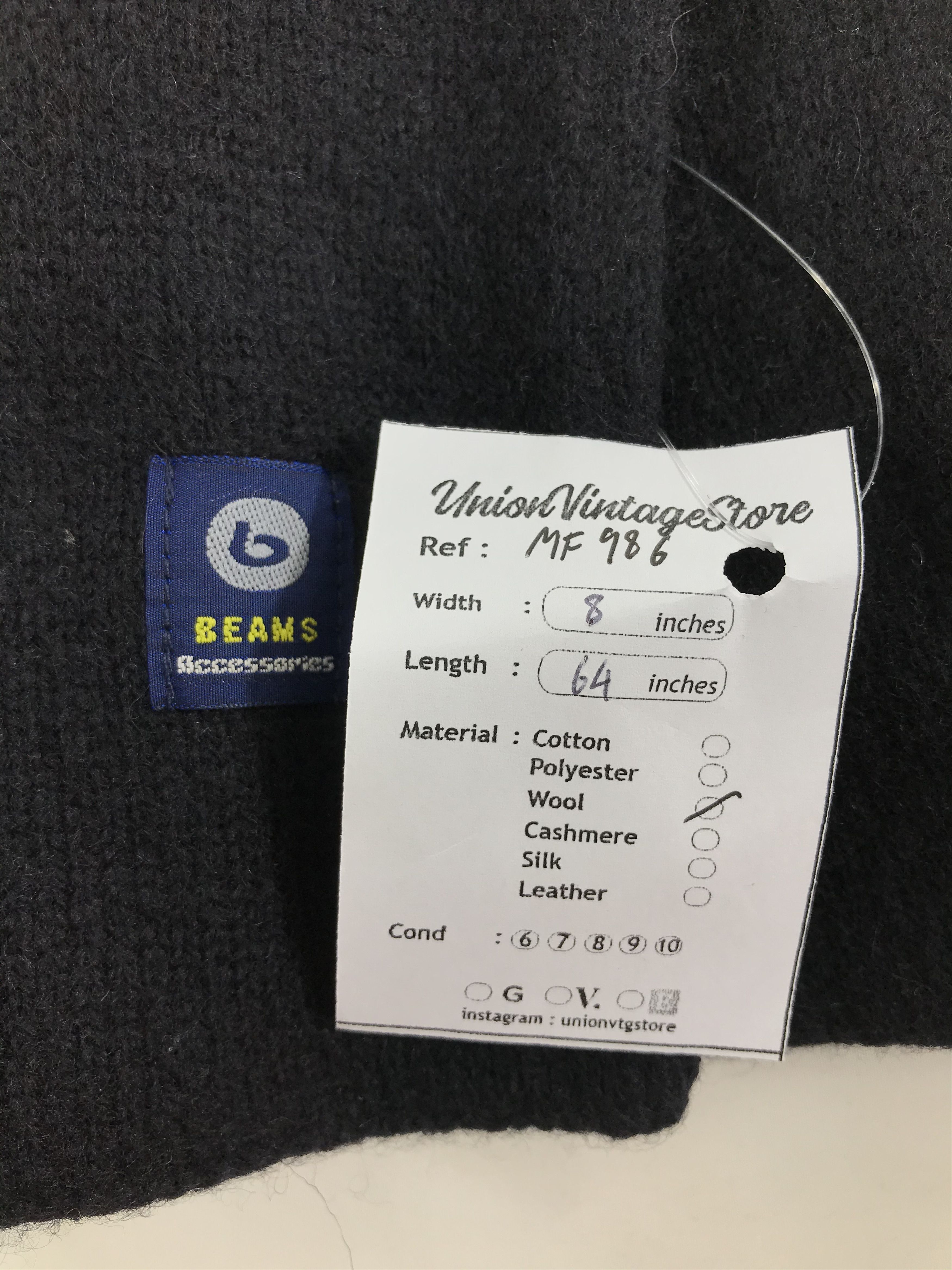 Beams Japan Vintage Beams Scarf/Muffler/Neckwear MF986 Size ONE SIZE - 5 Thumbnail