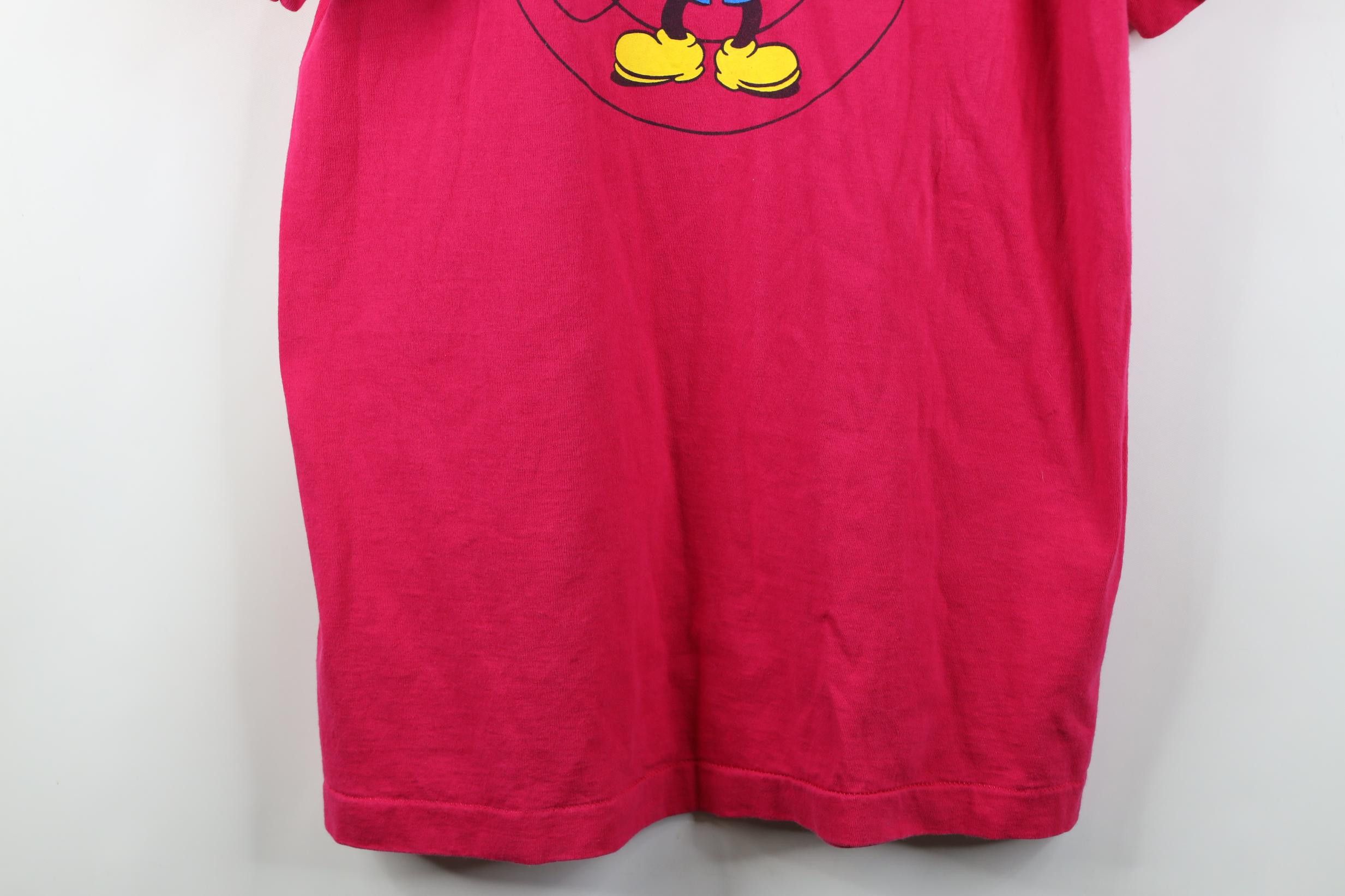 Disney Vintage 90s Disney Mickey Mouse Short Sleeve T-Shirt USA Size US L / EU 52-54 / 3 - 3 Thumbnail