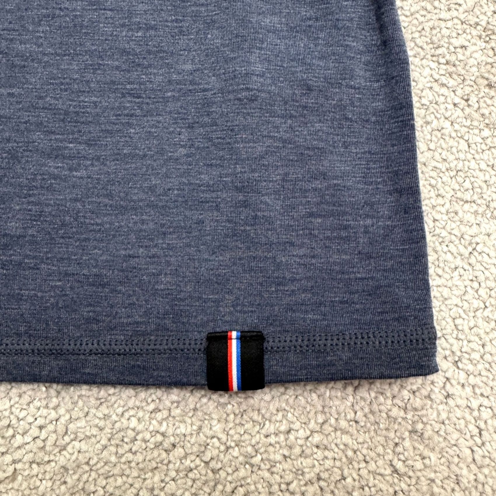 Vintage Fourlaps Re-Up Performance Henley T-Shirt Mens Small Heathered Navy Blue Tee Top Size US S / EU 44-46 / 1 - 6 Thumbnail