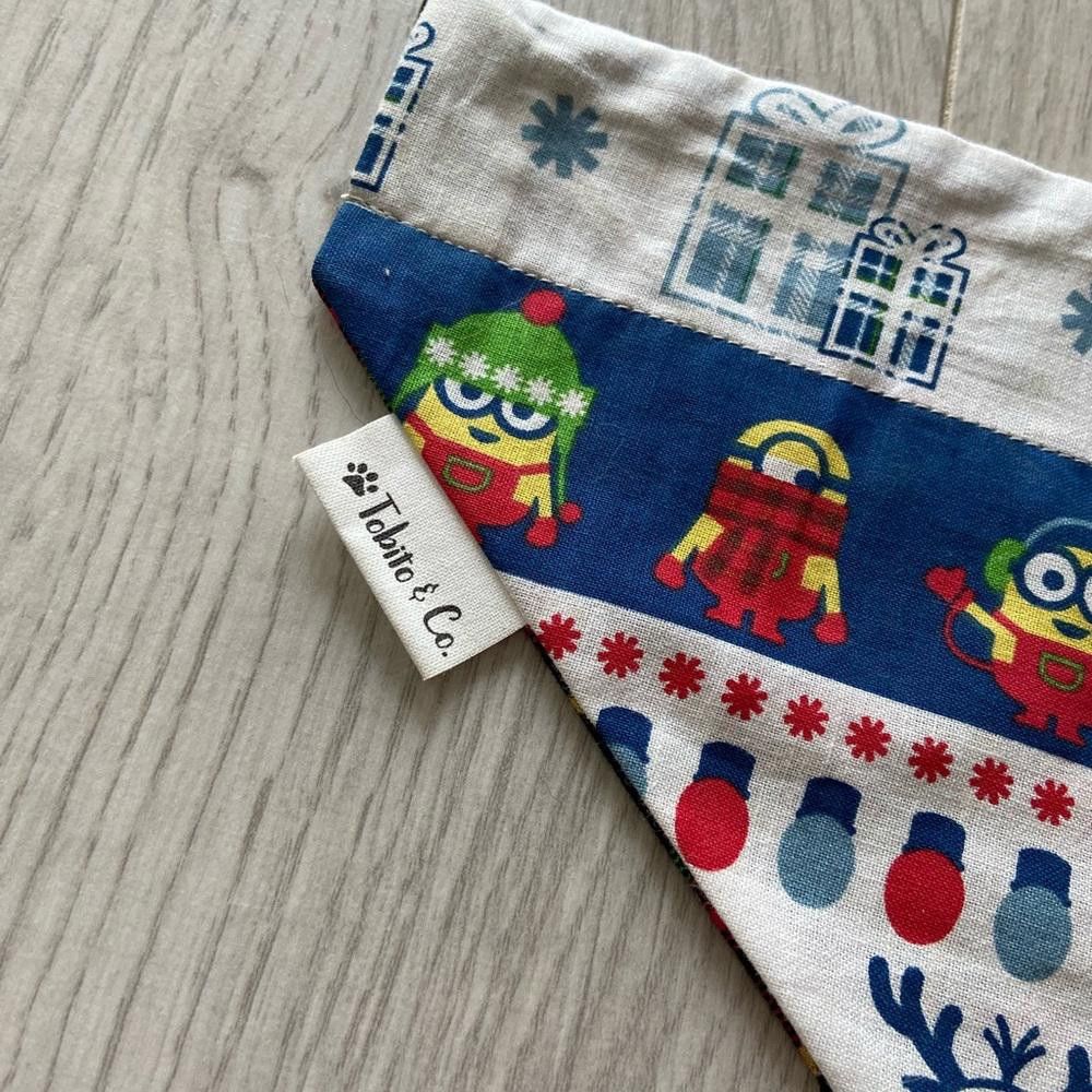 Designer Tobito & Co Christmas Minion Dog Bandana Size ONE SIZE - 2 Thumbnail