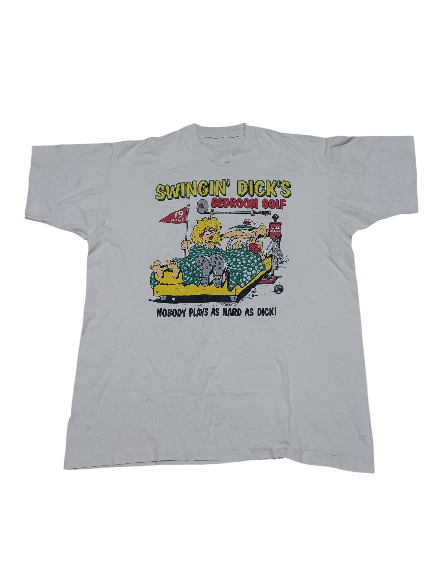 Other SWINGIN' DICKS HUMOR VINTAGE 1992 NUDE SEX TEE Size US L / EU 52-54 / 3 - 1 Thumbnail