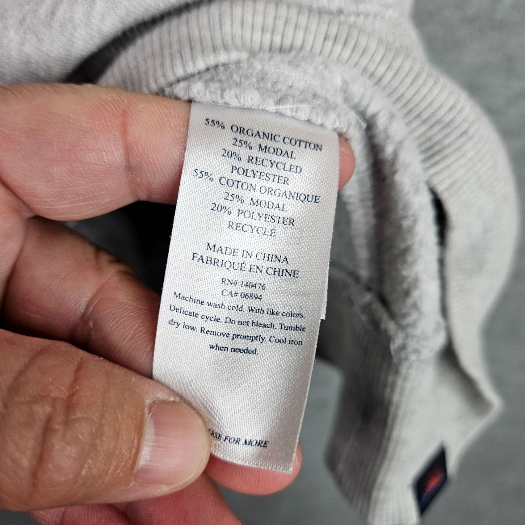 Faherty Faherty Men Long Sleeve Quarter Zipper Polo Pullover Sweatshirt M Gray Cotton Blend Zip Shirt Mens Size US M / EU 48-50 / 2 - 3 Thumbnail