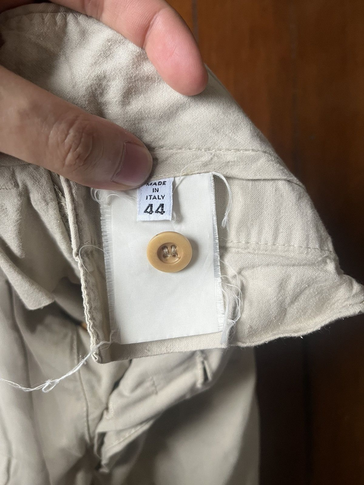 Maison Margiela 2004 Maison Margiela Khaki Wide Leg Pants Size US 30 / EU 46 - 6 Thumbnail