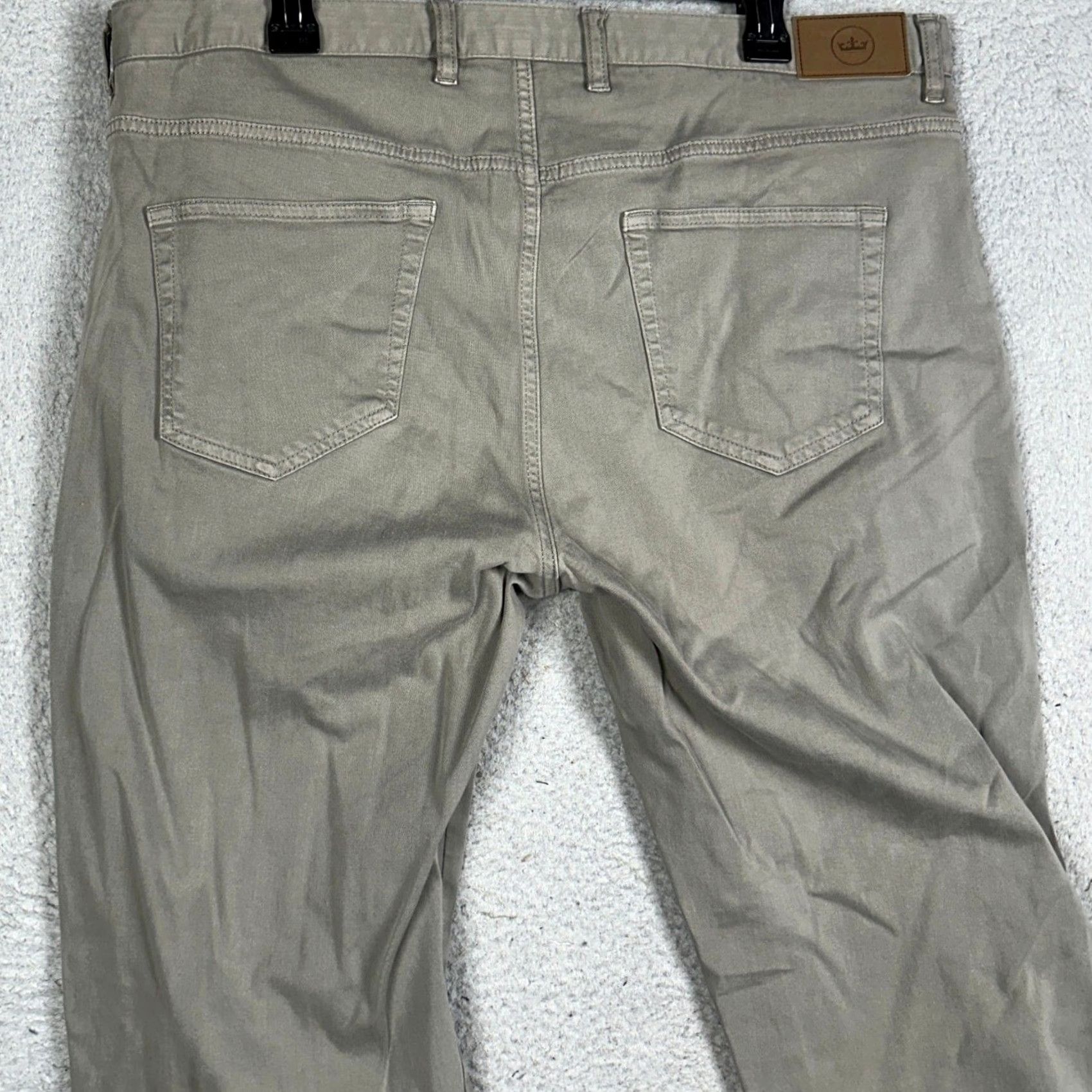 Peter Millar Peter Millar Pants Mens 38 Taupe Grey Crown Five Pocket Golf Khaki Chino Stretch Size US 38 / EU 54 - 3 Thumbnail