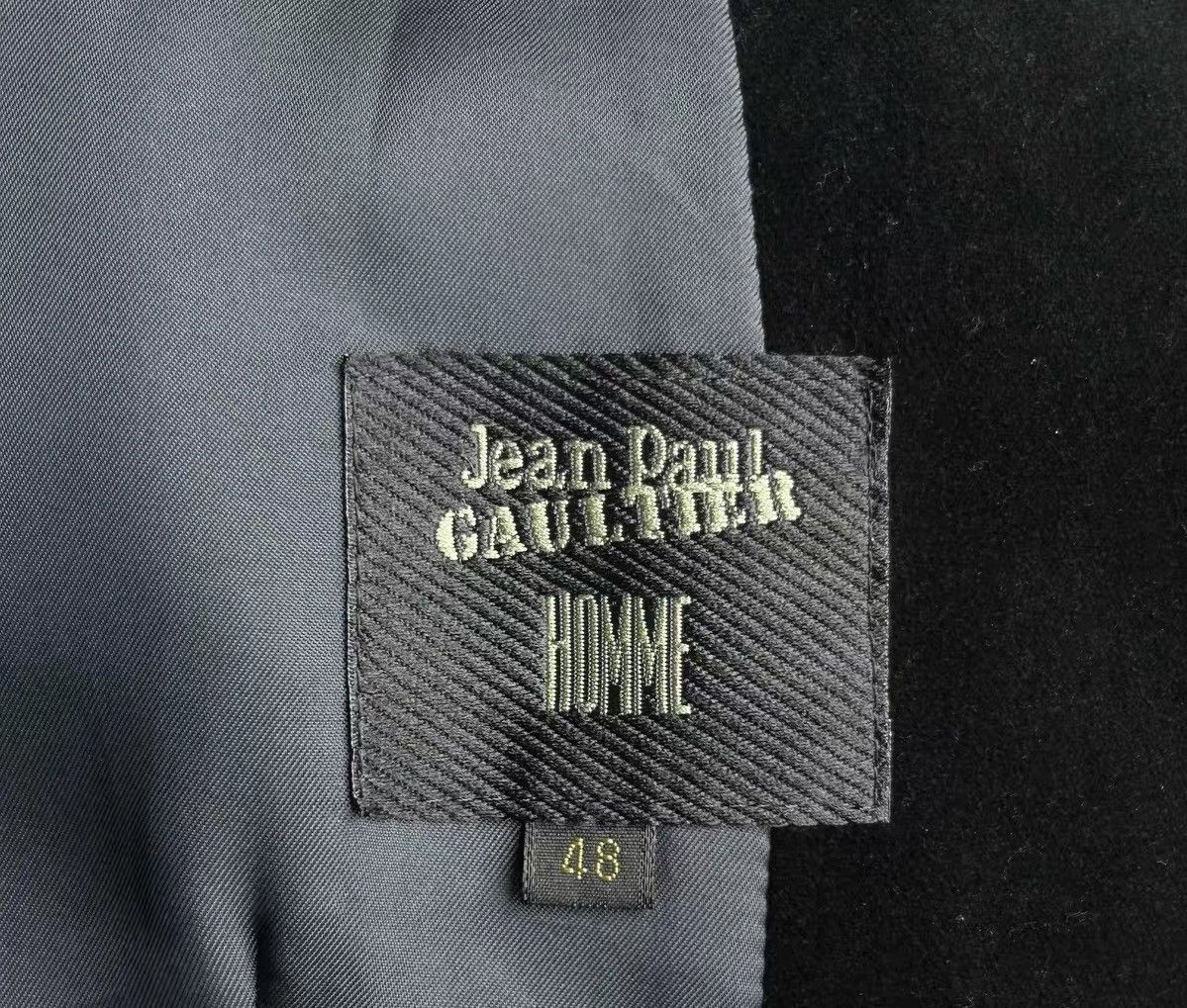 Yohji Yamamoto Jean Paul Gaultier Velvet Asymmetric Closure Coat Size US M / EU 48-50 / 2 - 7 Thumbnail