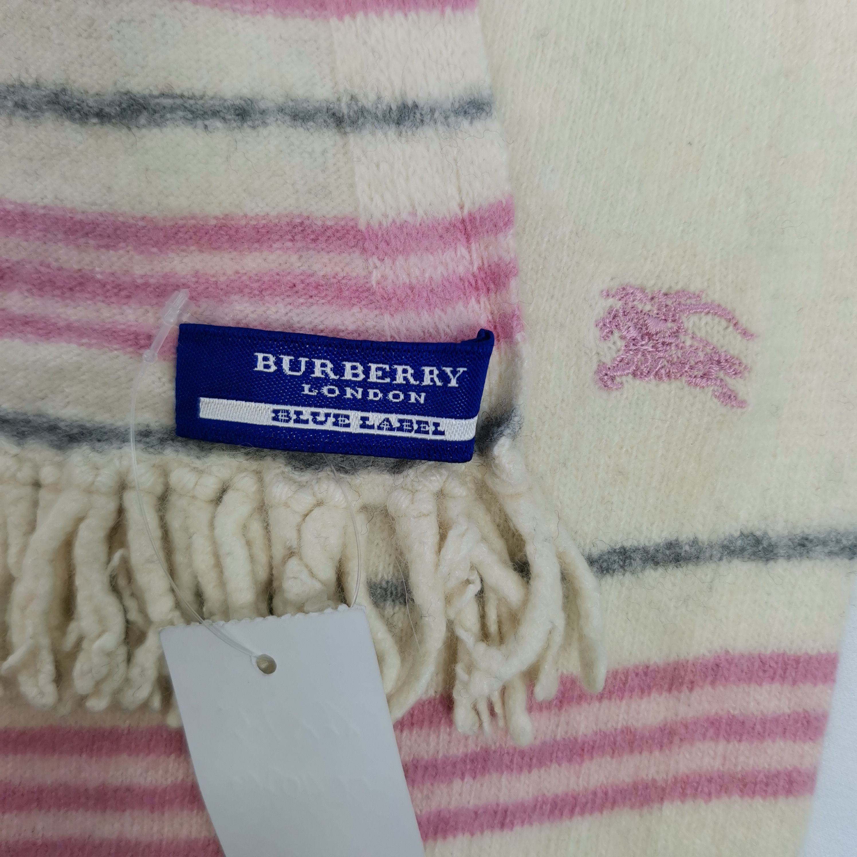 Burberry Vintage Burberry Wool Scarf Muffler Cashmere Scarves Size ONE SIZE - 4 Thumbnail