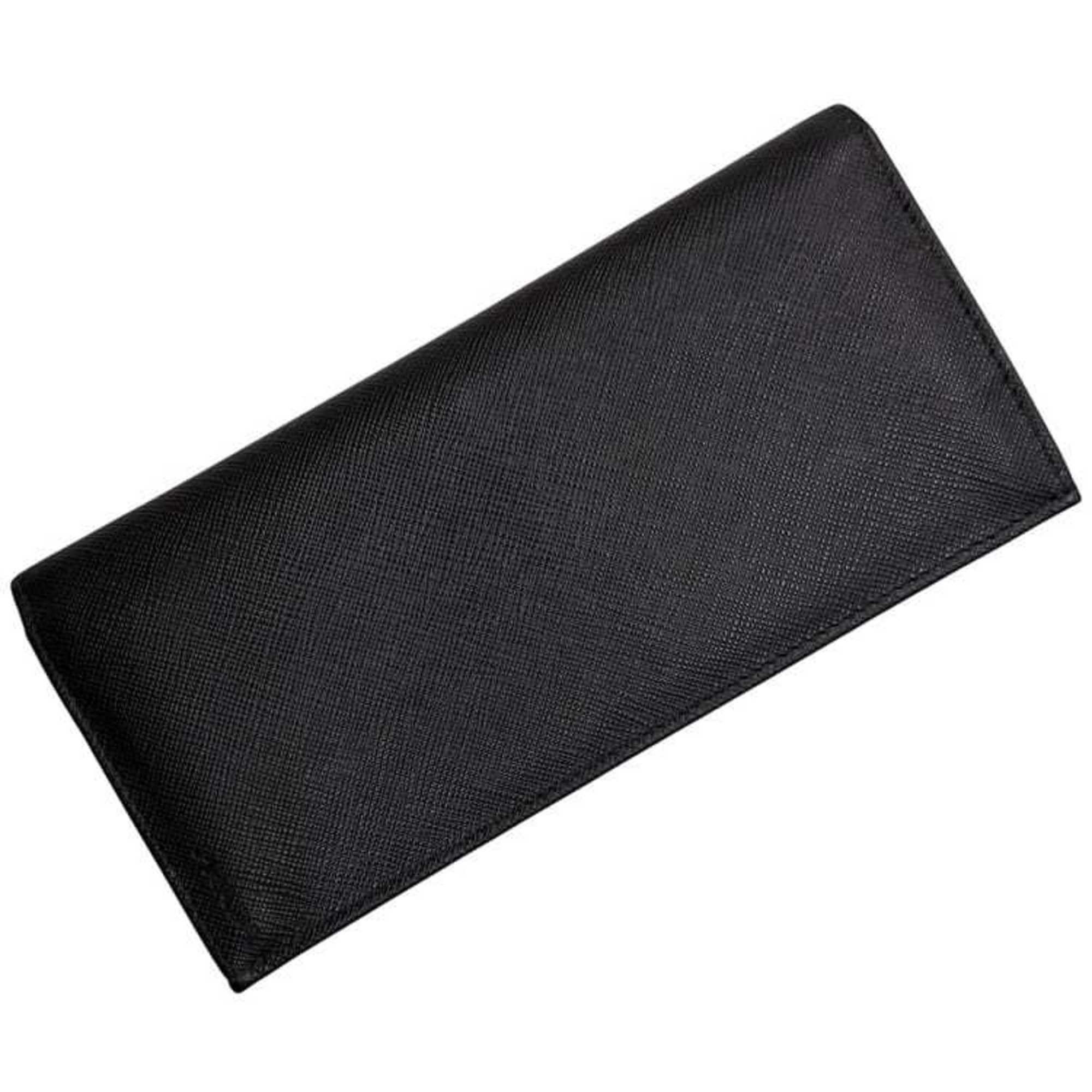 Prada Prada bifold long wallet f-25072 Black NERO 2MV836 Wallet Saffiano leather 62 D PRADA folding black for men and women Size ONE SIZE - 1 Thumbnail