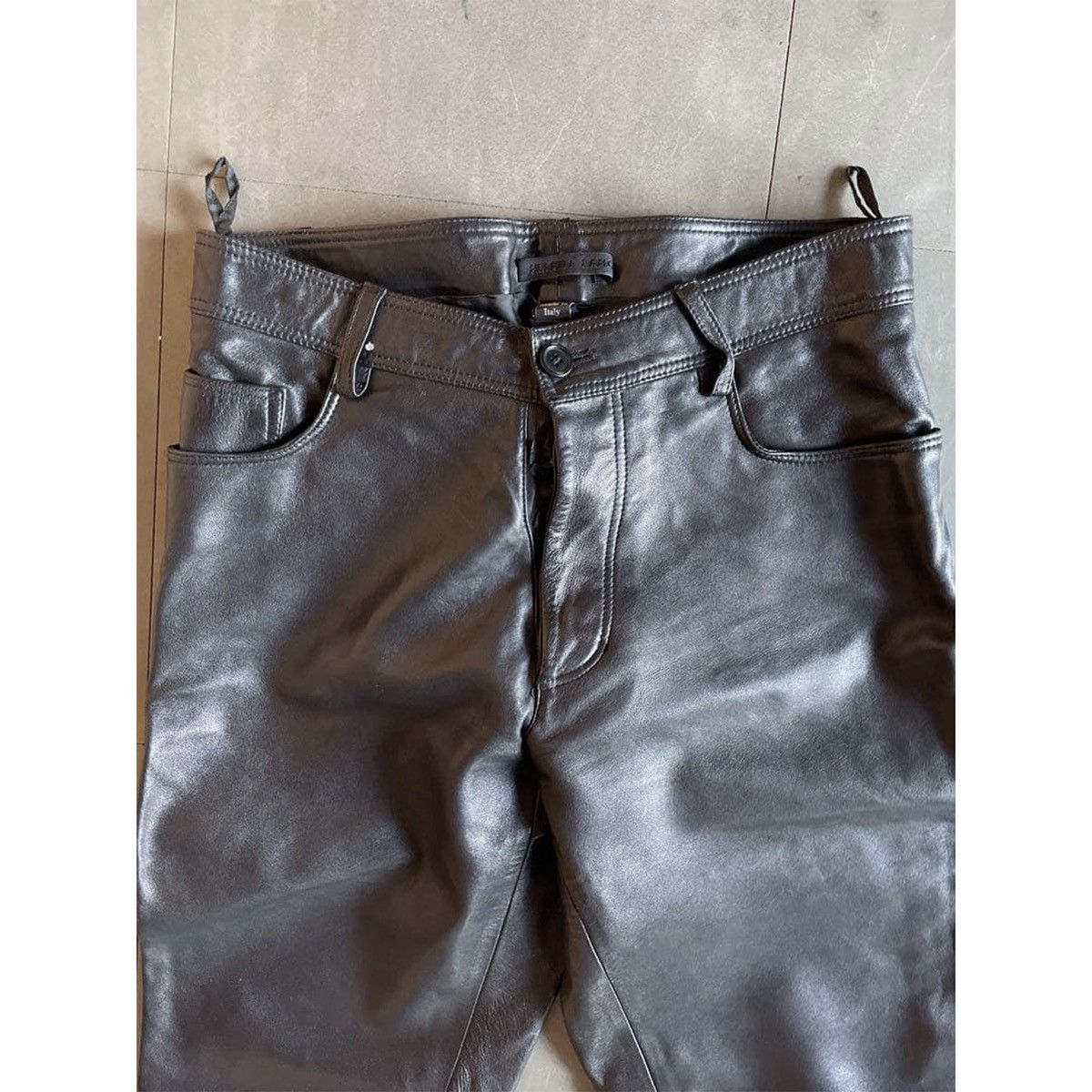 Helmut Lang LEATHER PANTS Size US 28 / EU 44 - 3 Thumbnail
