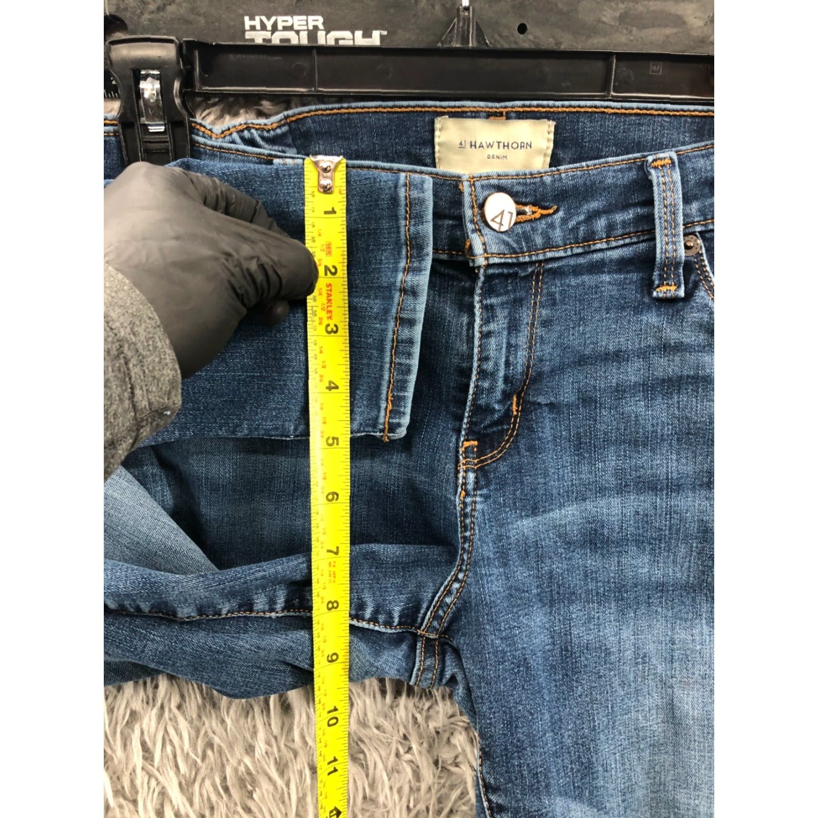 Vintage Hawthorn Jeans Skinny Size 28 Womens Medium Blue Denim Regular Rise 5-Pocket Classic American Hawthorn Size 28" / US 6 / IT 42 - 4 Thumbnail