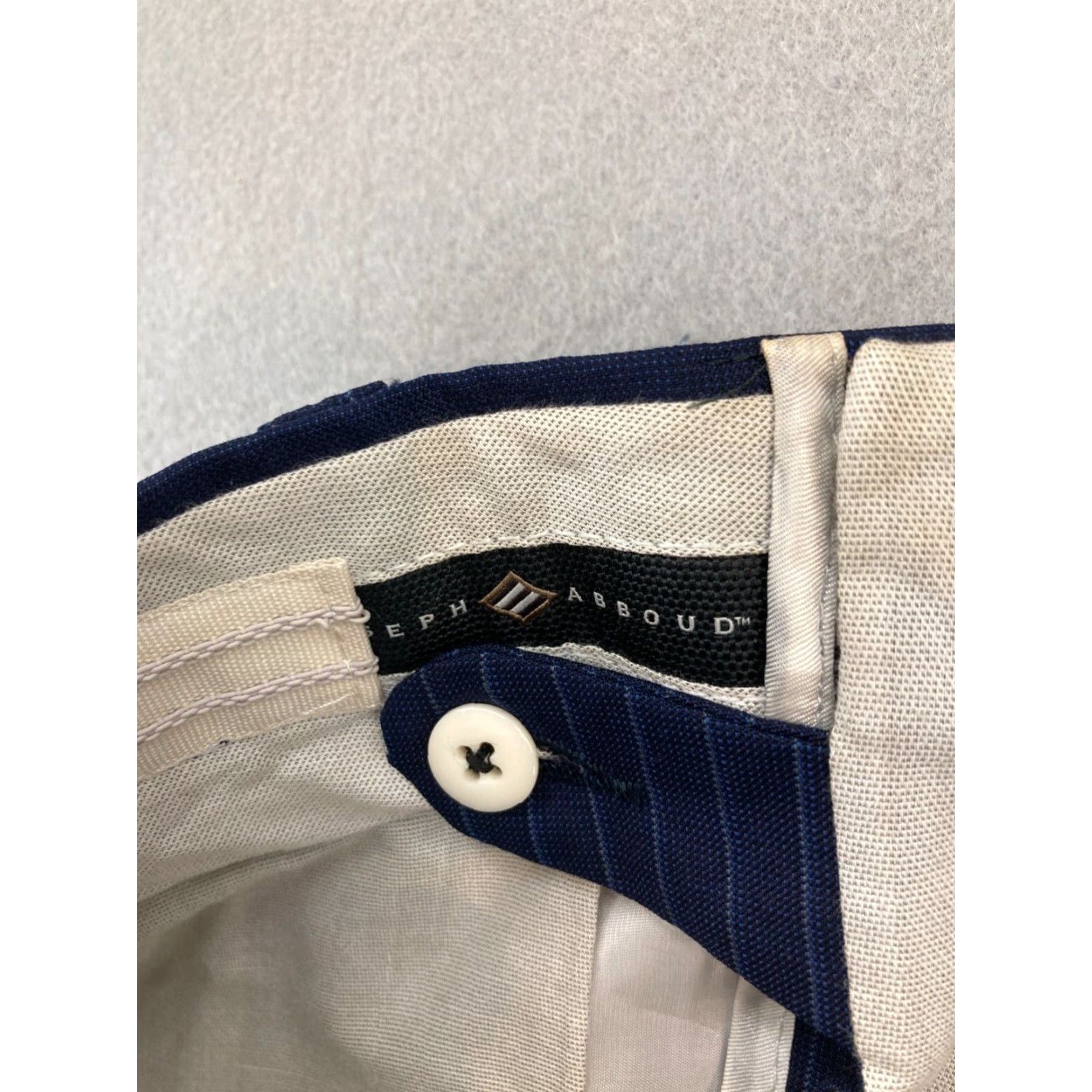 Joseph Abboud Joseph Abboud Dress Pants Blue Classic Fit 35 Inseam Flat Front Mens Office Size US 35 - 7 Thumbnail