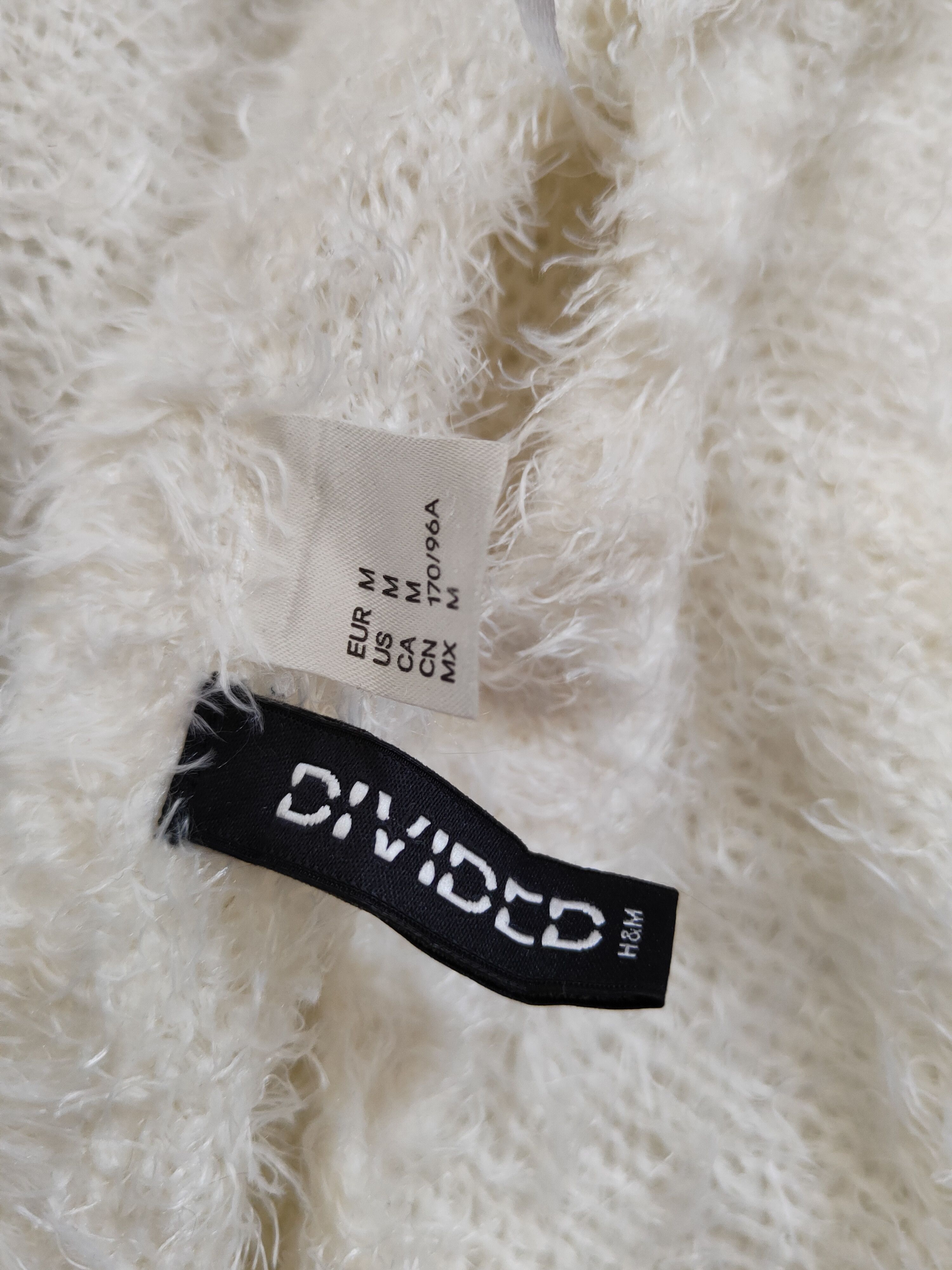 Divided × Homespun Knitwear × Japanese Brand Divided White Shag Shaggy Fur Mohair Knitwear #S2010 Size M / US 6-8 / IT 42-44 - 12 Thumbnail