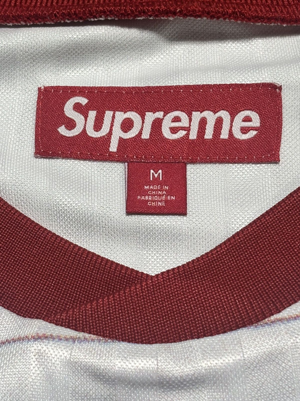 Damien Hirst × Supreme SUPREME DAMIEN HIRST SOCCER JERSEY 'WHITE' SIZE M Size US M / EU 48-50 / 2 - 3 Thumbnail