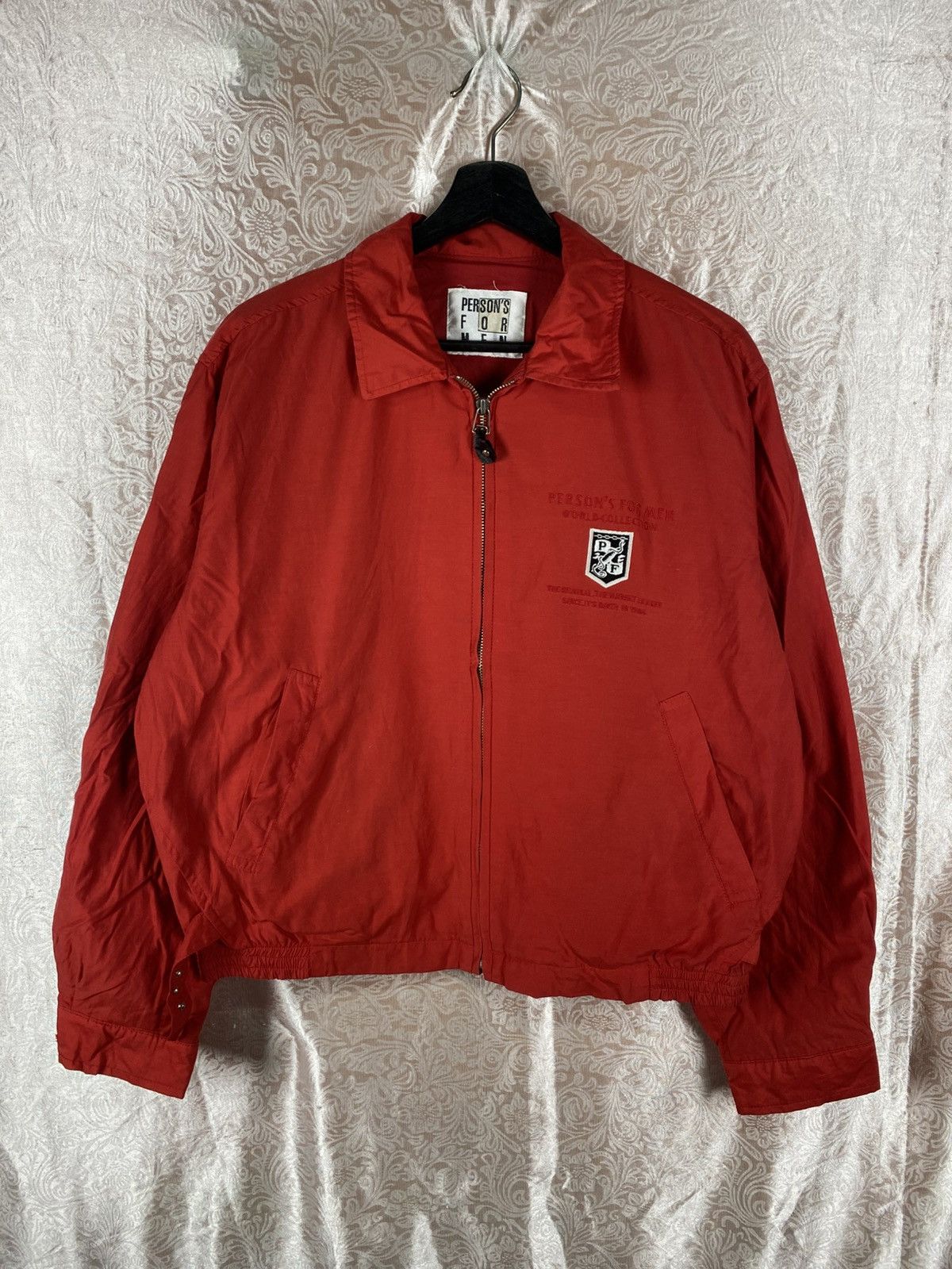 PERSON'S Vintage Person’s For Men Red Windbreaker Jacket Size US M / EU 48-50 / 2 - 3 Thumbnail
