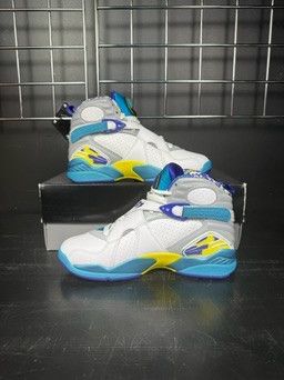 Jordan Brand Air Jordan 8 Retro "White Aqua" (2019) (WMNS) - Size 7.5 Size US 7.5 / IT 37.5 - 2 Thumbnail