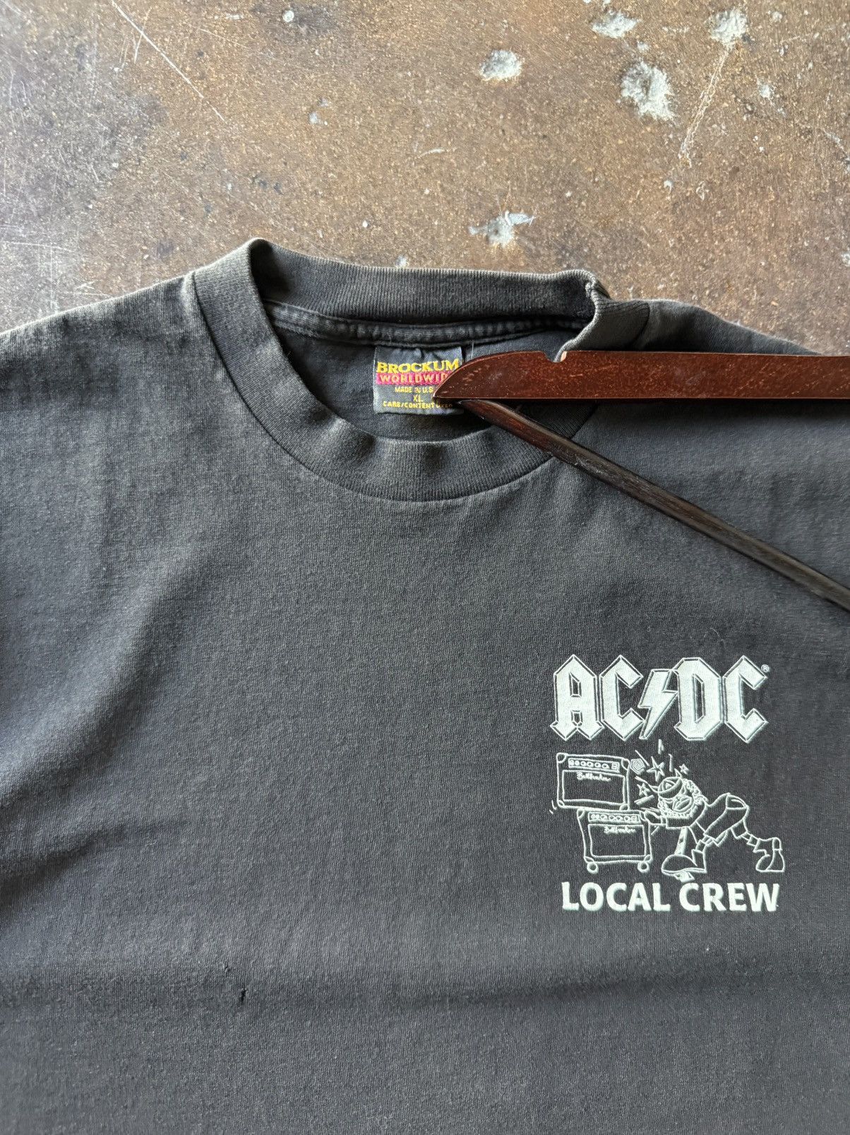 Vintage vintage 90s rare crazy AC/DC local band crew grunge shirt Size US XL / EU 56 / 4 - 3 Thumbnail