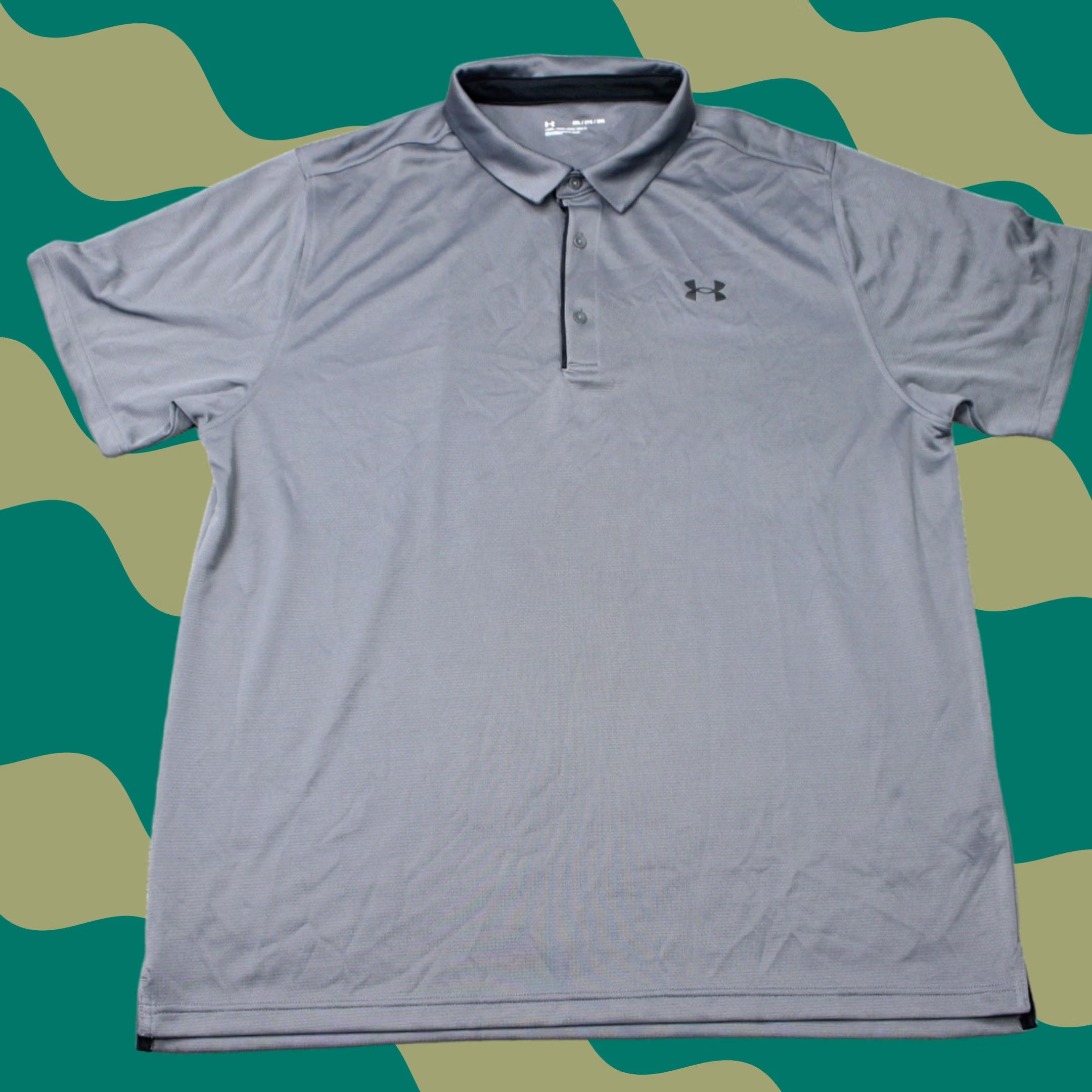 Under Armour Under Armour Tech Polo Shirt Mens 3XL Gray UA Loose Fit Short Sleeve Poly Shirt Polo Polo Shirt Gray Mens 3XL Under Armour HeatGear Regular Fit Size US XXL / EU 58 / 5 - 1 Thumbnail