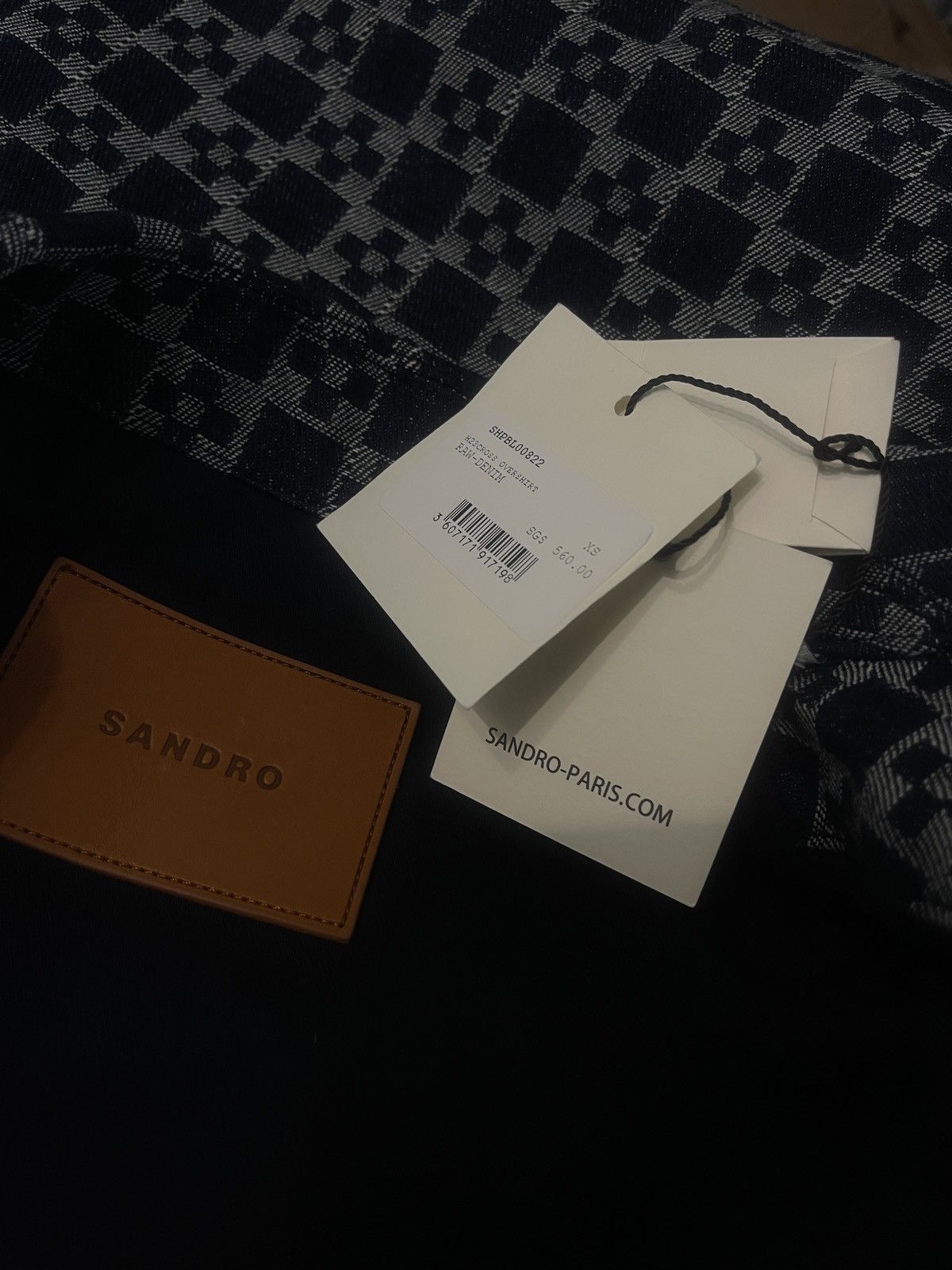 Sandro Sandro Paris denim shirt navy XS S Square Cros H23CROSS raw Size US XS / EU 42 / 0 - 7 Thumbnail