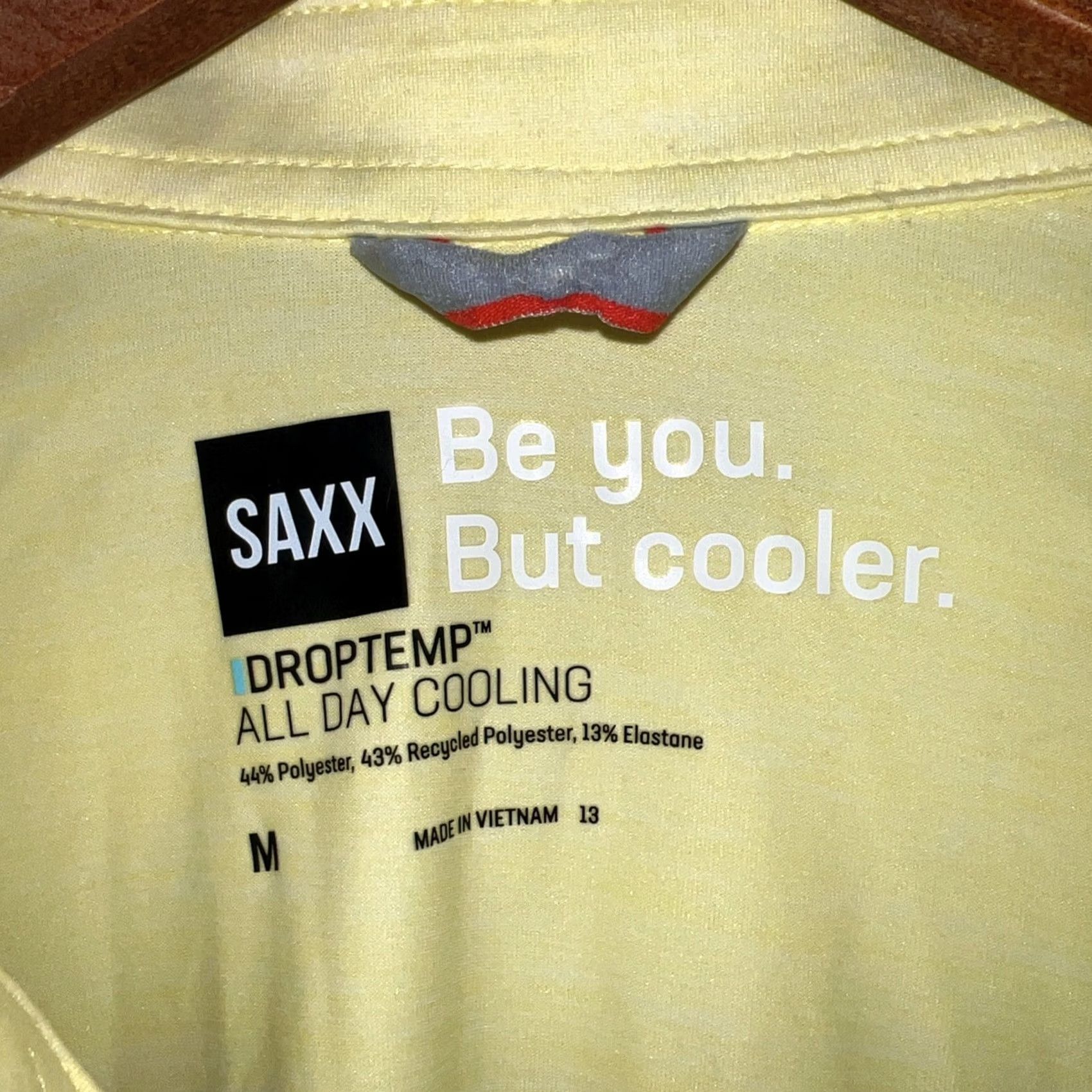 Vintage VINTAGE SAXX Yellow Polo Shirt Mens Size M Size US M / EU 48-50 / 2 - 3 Thumbnail