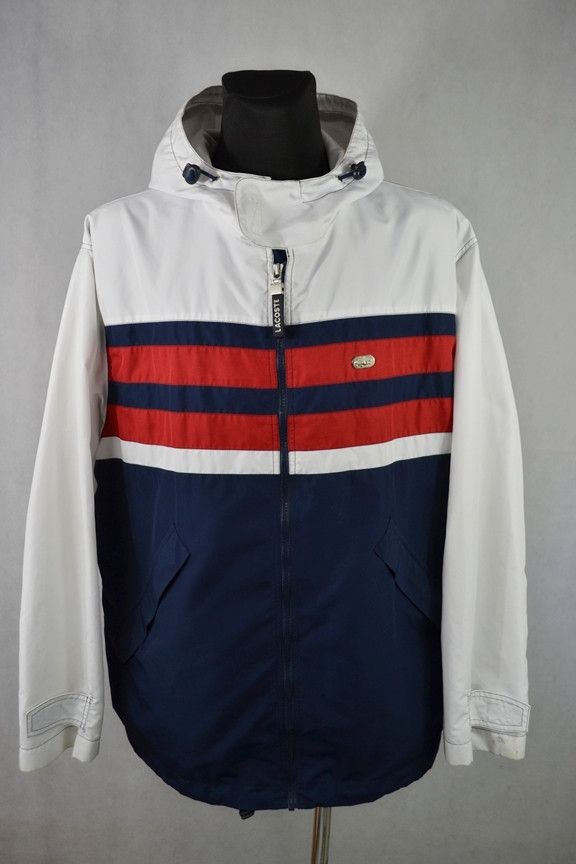 Lacoste × Vintage Lacoste Vintage 90's Windbreaker Jacket Size 6 Size US XL / EU 56 / 4 - 1 Thumbnail