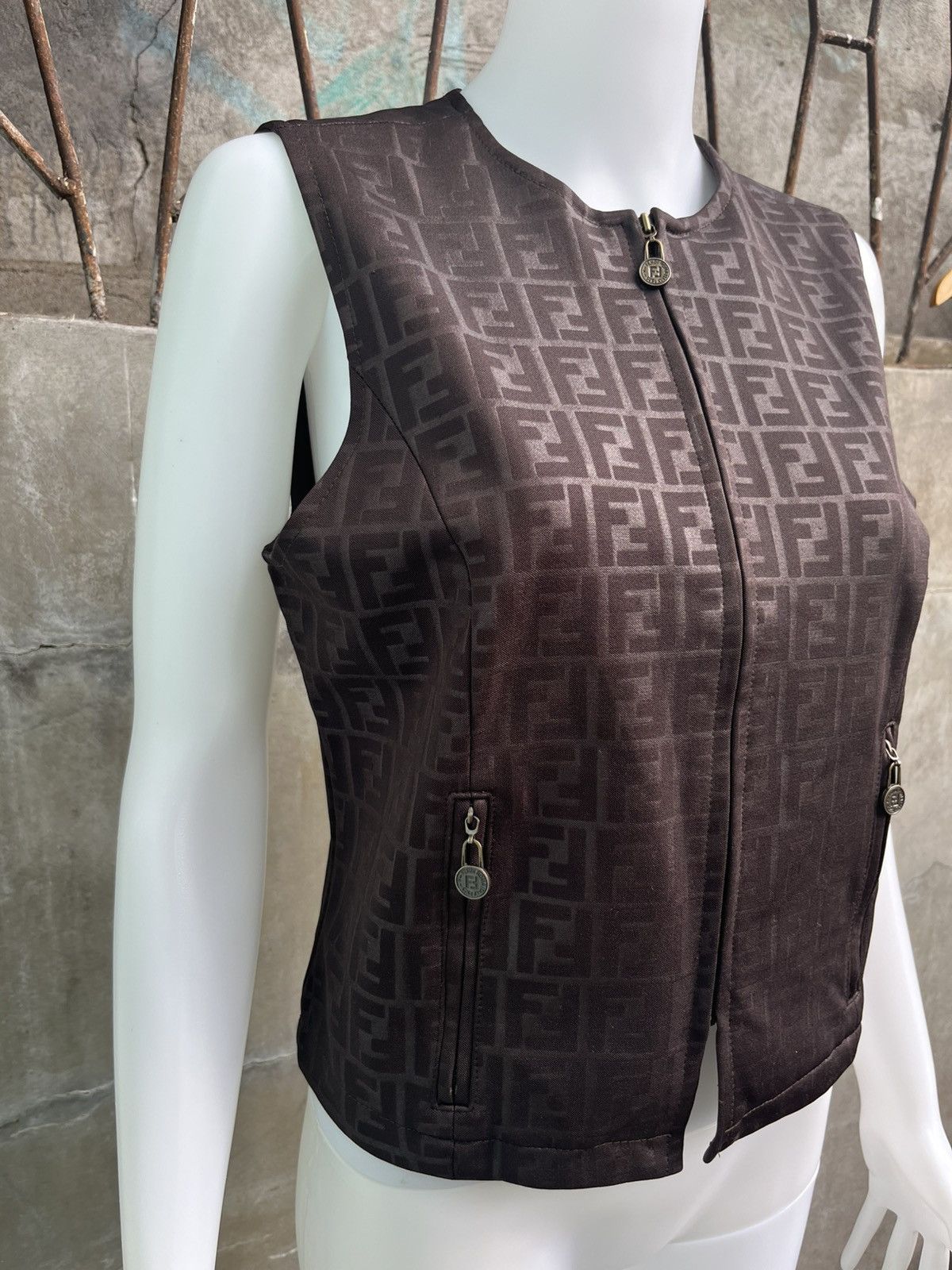 Fendi Zucca Monogram Vest Size S / US 4 / IT 40 - 2 Thumbnail
