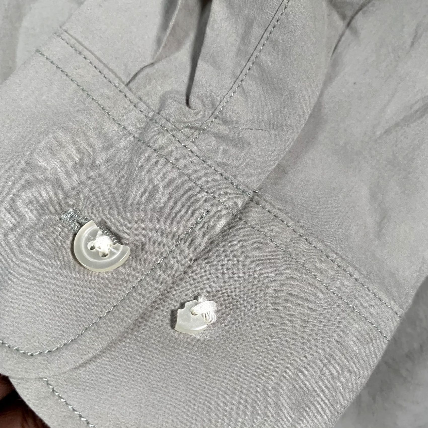 H&M H&M Shirt Mens Medium Gray Regular Fit Long Sleeve Button Down Cotton Pocket Size US M / EU 48-50 / 2 - 4 Thumbnail