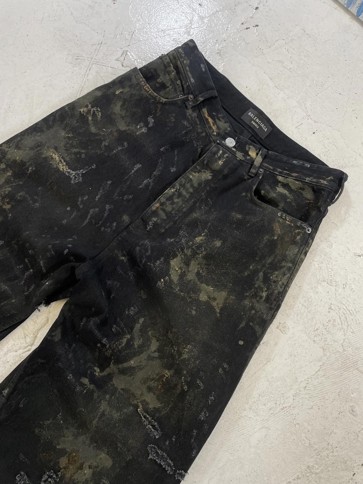 Balenciaga Balenciaga ss23 mud distressed denim Size US 32 / EU 48 - 3 Thumbnail