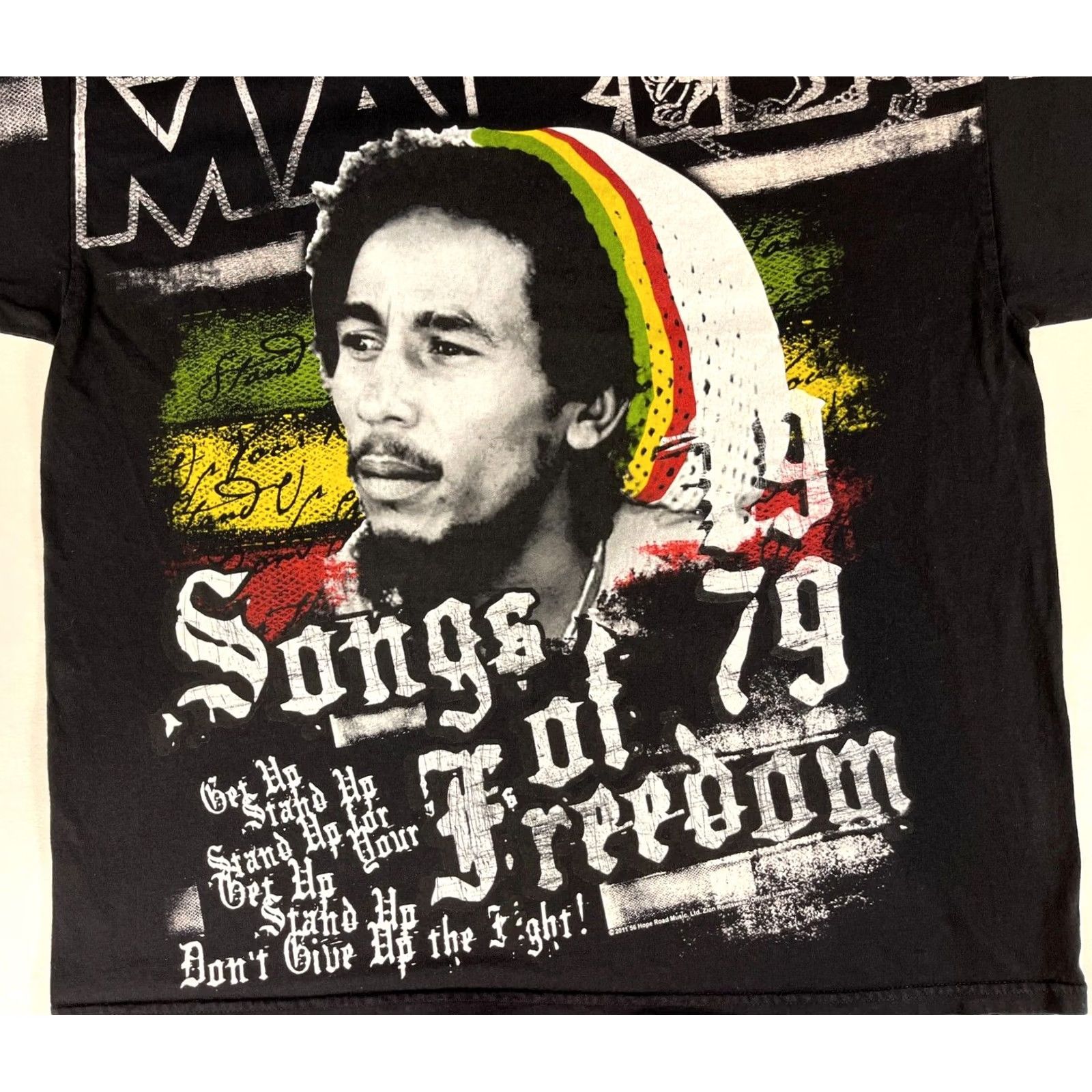 Vintage VINTAGE Zion Rootswear Bob Marley Shirts 2XL Black Graphic Print Music Mens T-Shirt Size US XXL / EU 58 / 5 - 3 Thumbnail