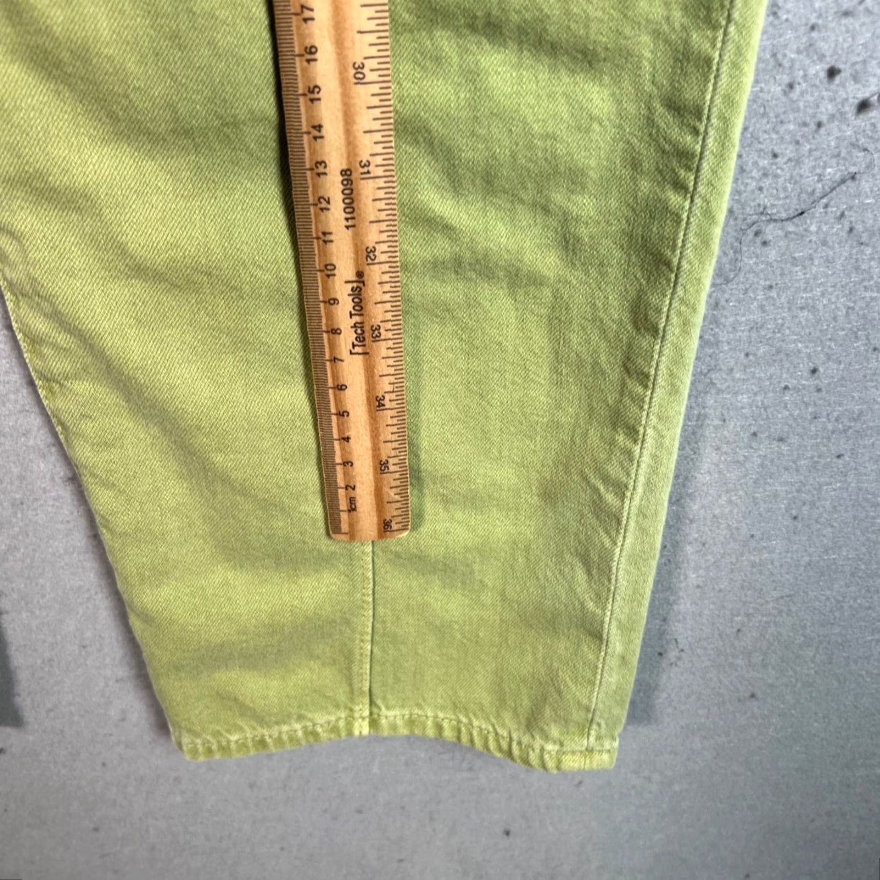 Madewell Madewell Womens Size 26 Baggy Straight Leg Jeans Green 100% Cotton Pants Size 26" / US 2 / IT 38 - 7 Thumbnail