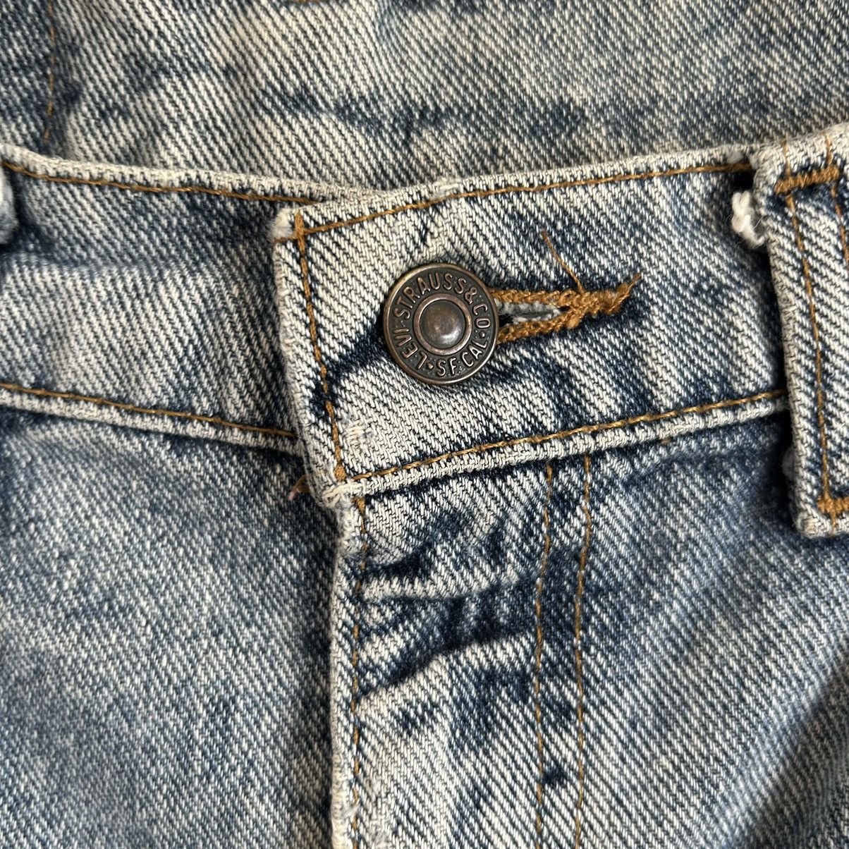 Levi's Vintage Levi’s 505 USA Washed Blue Distressed Denim Size US 35 - 5 Thumbnail