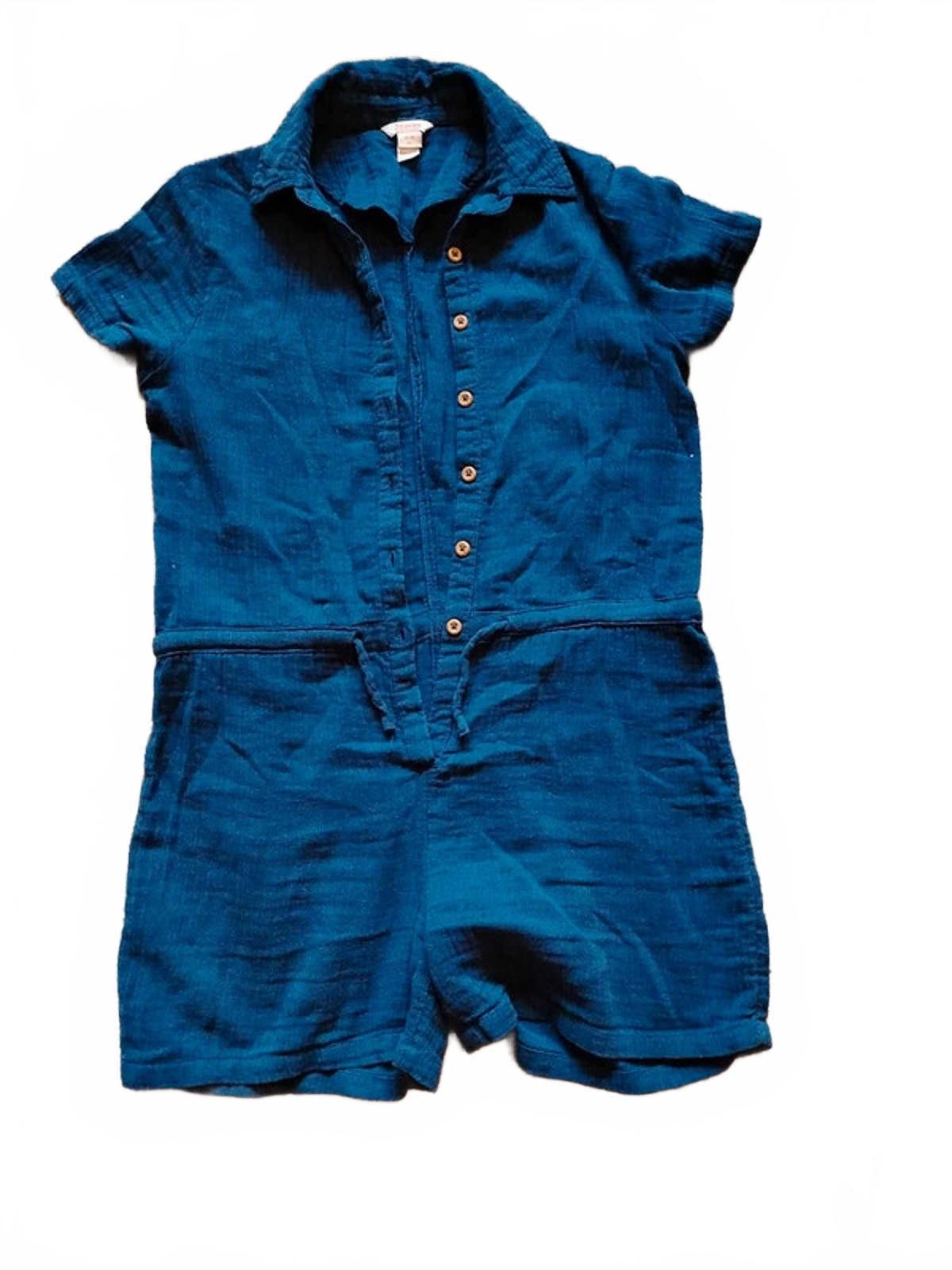 Other Monsoon Navy Blue 100% Cotton Playsuit - Age 11-12 Years Size 24" / US 00 / IT 34 - 1 Thumbnail