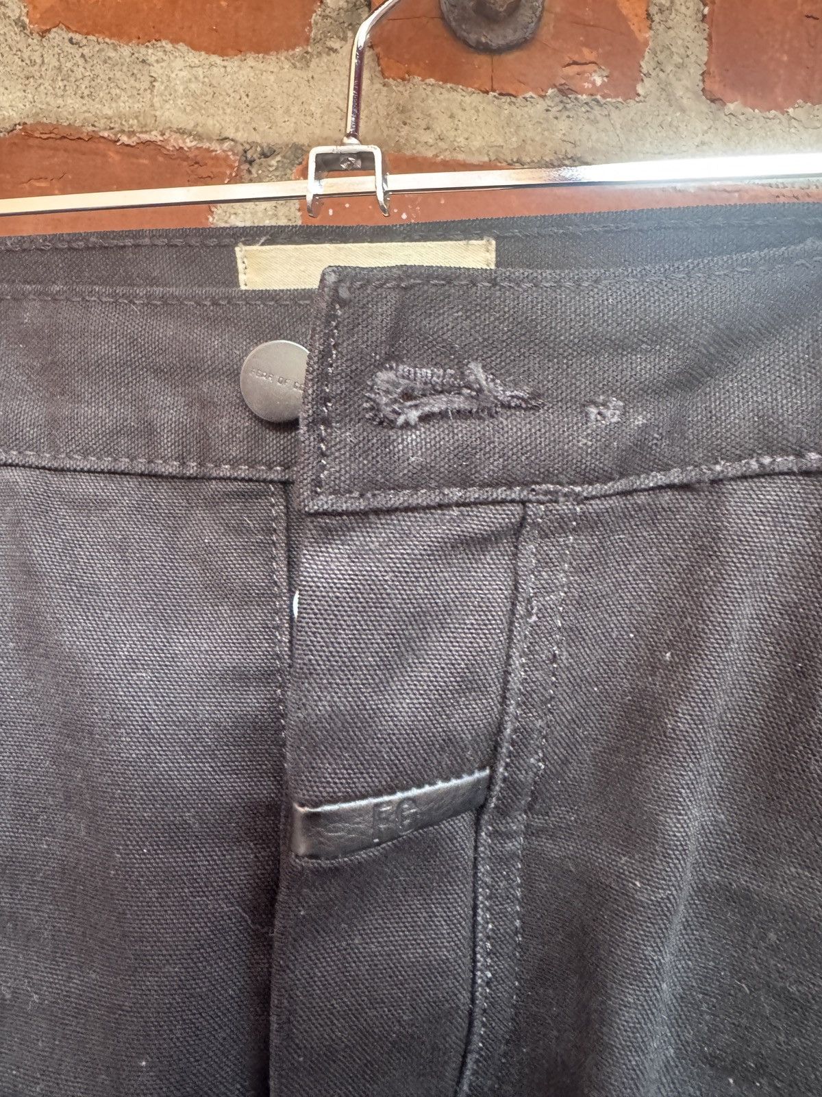 Fear of God Fear of god 6th collection black canvas denim pants Size US 36 / EU 52 - 3 Thumbnail
