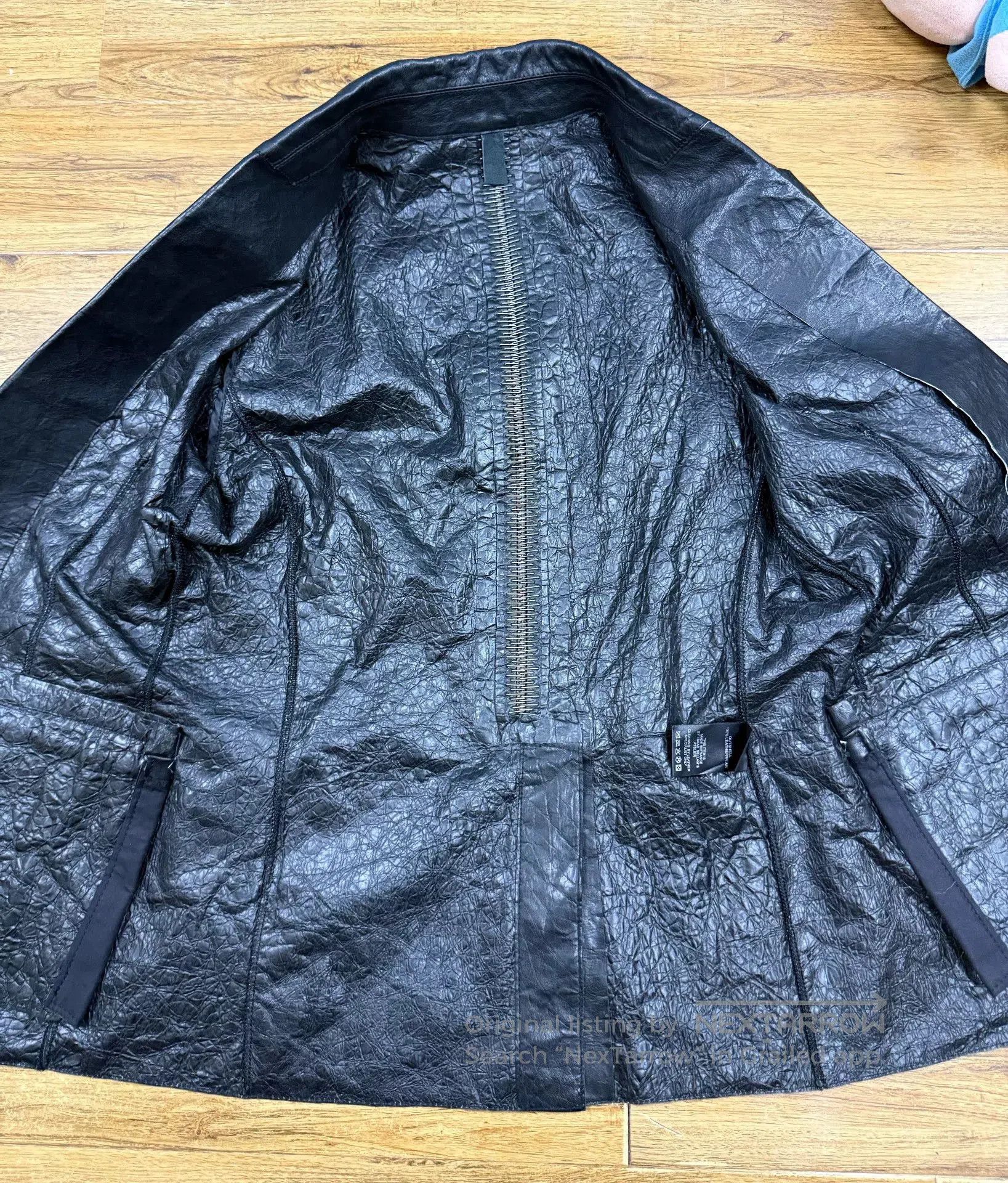 Isaac Sellam Experience Isaac Sellam Crinkled Leather Blazer. Size US M / EU 48-50 / 2 - 3 Thumbnail