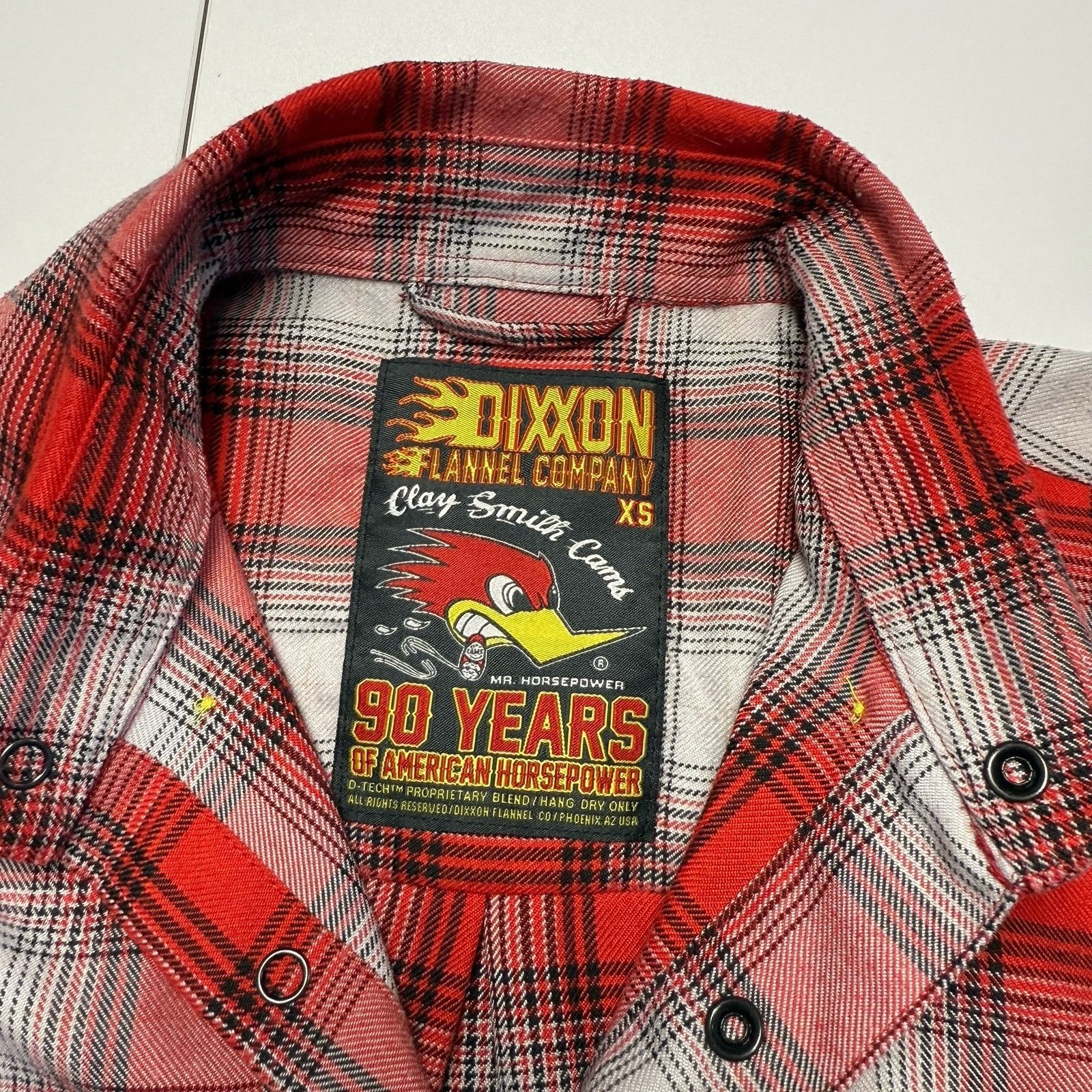 Dixxon Dixxon Flannel Co Mr Horsepower Shirt Mens XS 18.5x27 Red Lo Size US XS / EU 42 / 0 - 4 Thumbnail