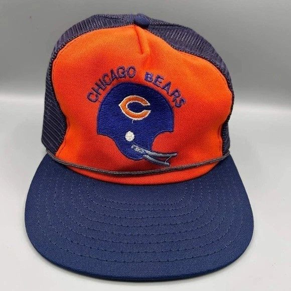 NFL Vintage Chicago Bears Trucker Hat Men M-L NFL Snap Back Cap Size ONE SIZE - 1 Thumbnail