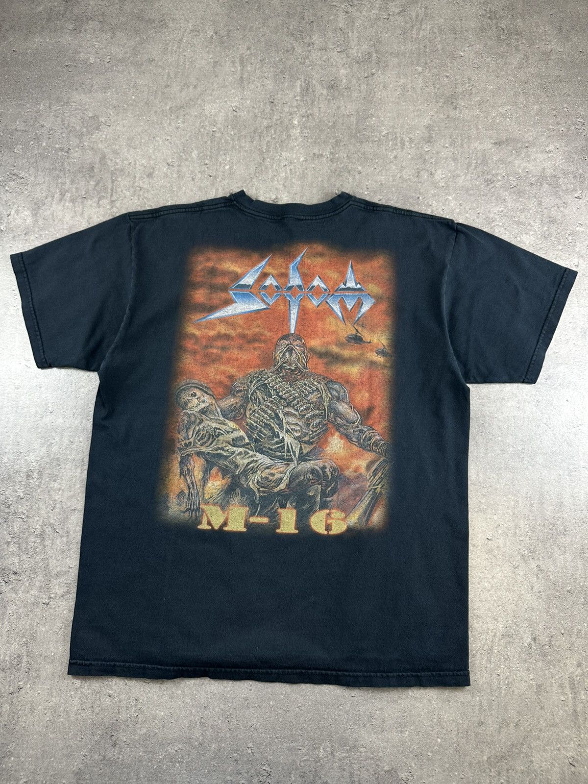 Vintage T-shirt tee Sodom M-16 merch hardstyle alternatice schwarz Size US L / EU 52-54 / 3 - 1 Thumbnail