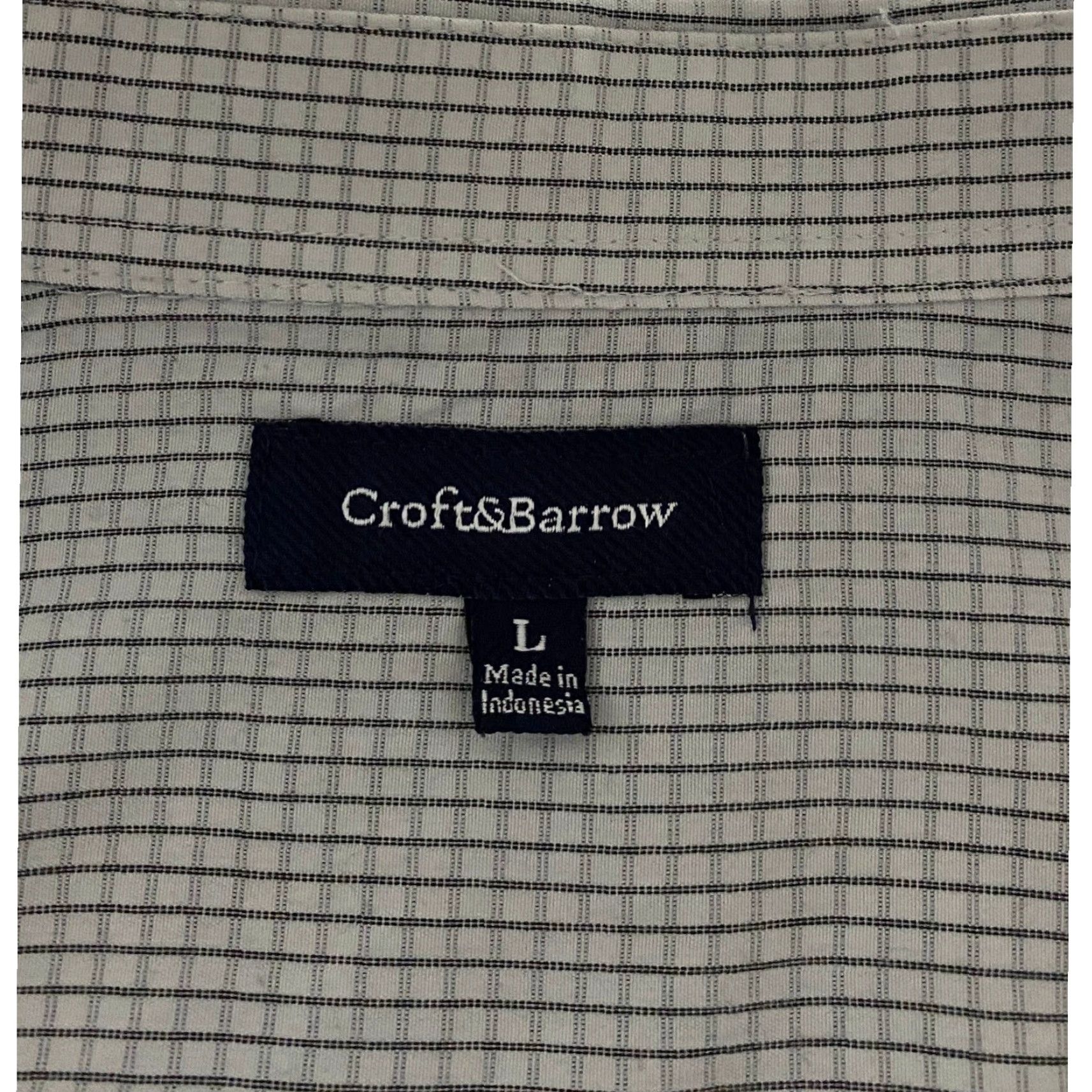 Croft & Barrow Croft & Barrow Mens L Short Sleeve Button Down Shirt Gingham Pattern Size US L / EU 52-54 / 3 - 2 Thumbnail