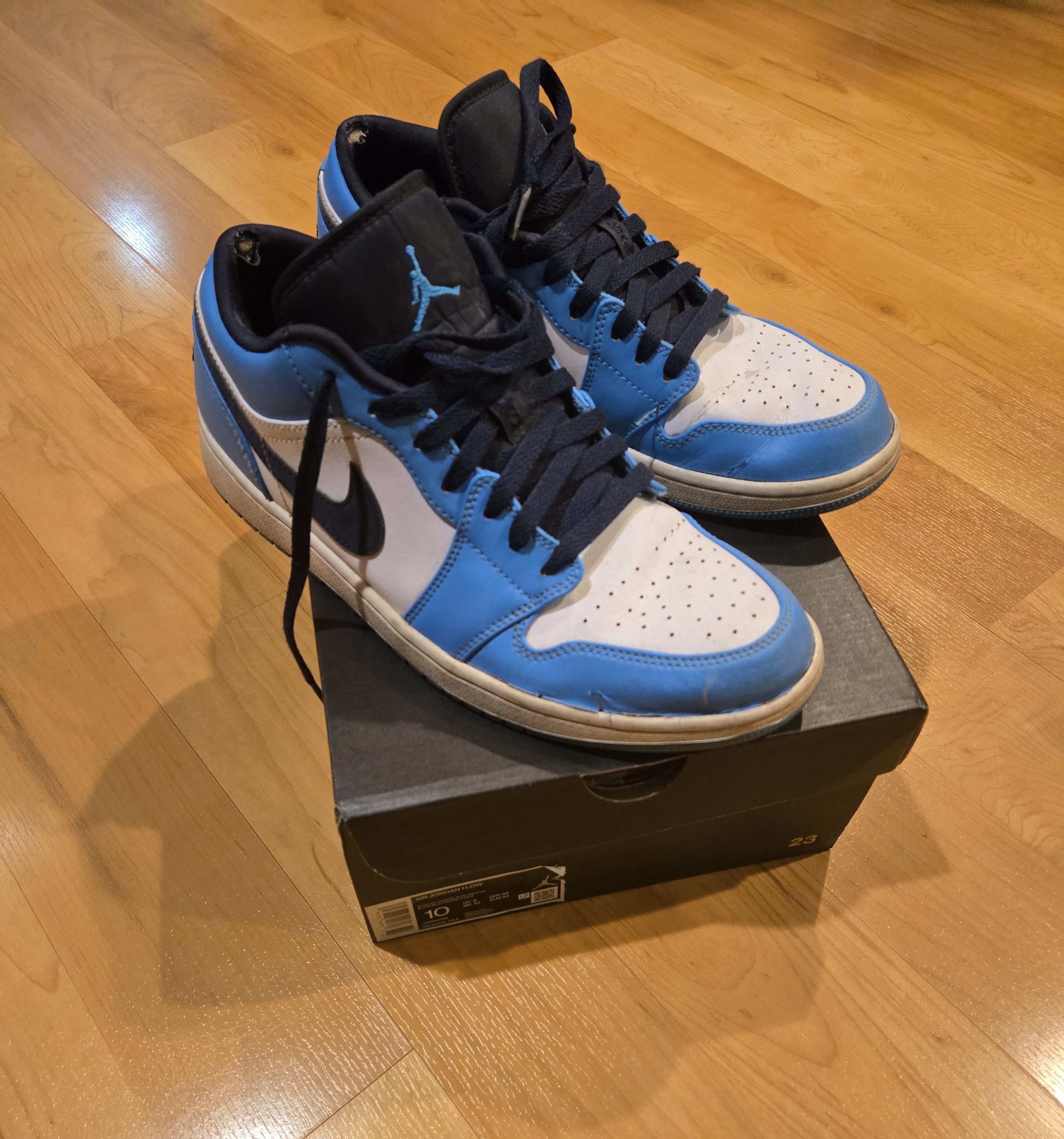 Jordan Brand × Nike Air Jordan 1 Low UNC (2021) Size US 10 / EU 43 - 1 Thumbnail
