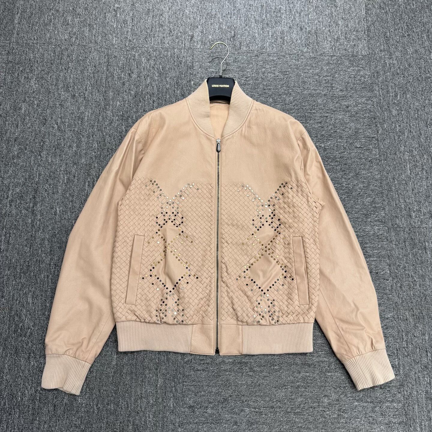 Bottega Veneta Bottega Veneta Beige Leather Jacket Size US L / EU 52-54 / 3 - 1 Thumbnail