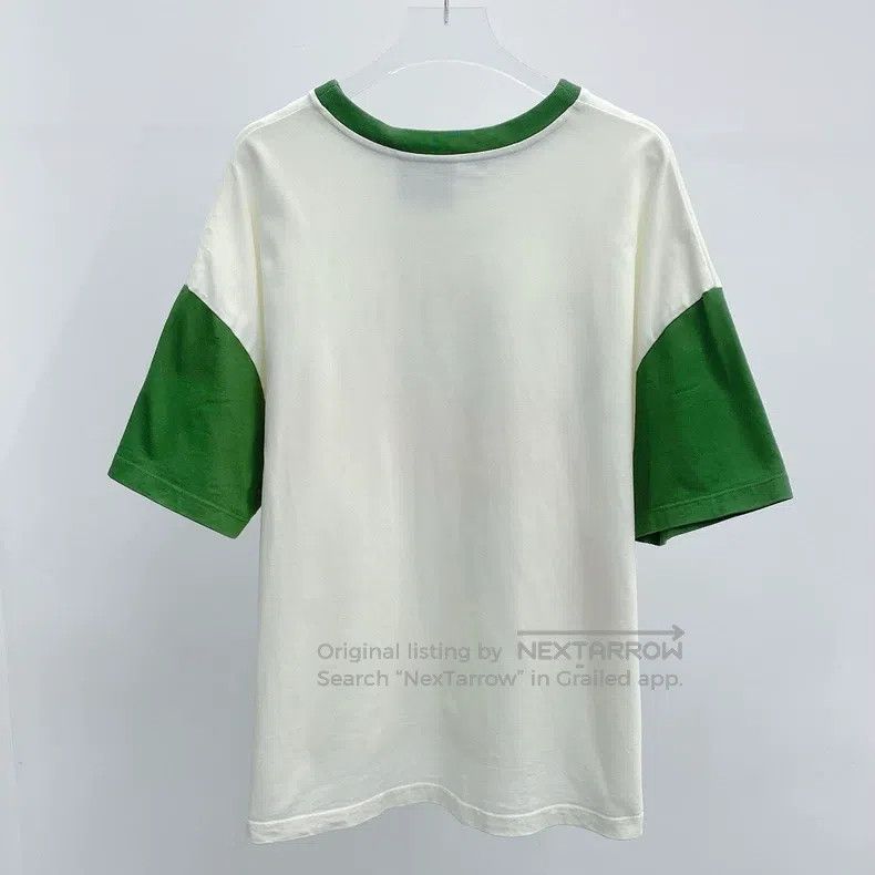 Loewe LOEWE White and green pieced letter logo short-sleeve Size XS / US 0-2 / IT 36-38 - 2 Thumbnail