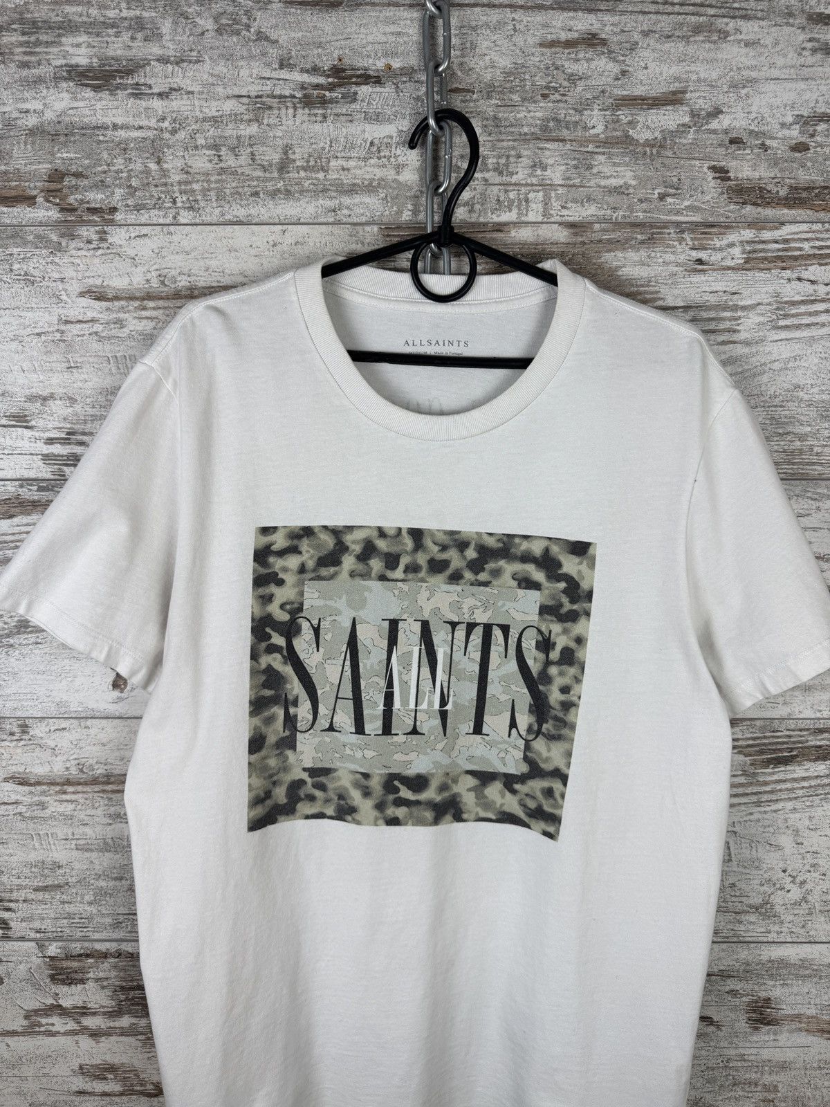 Allsaints × Japanese Brand Mens Vintage AllSaints T-shirt big logo tee Japanese luxury Size US M / EU 48-50 / 2 - 2 Thumbnail