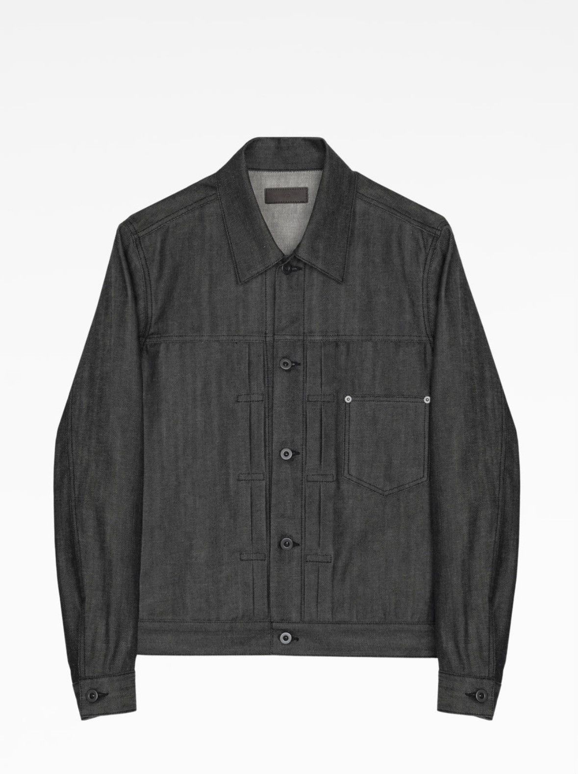 Vuja De Vuja De Kirk heavy work jacket in canvas nappa leather