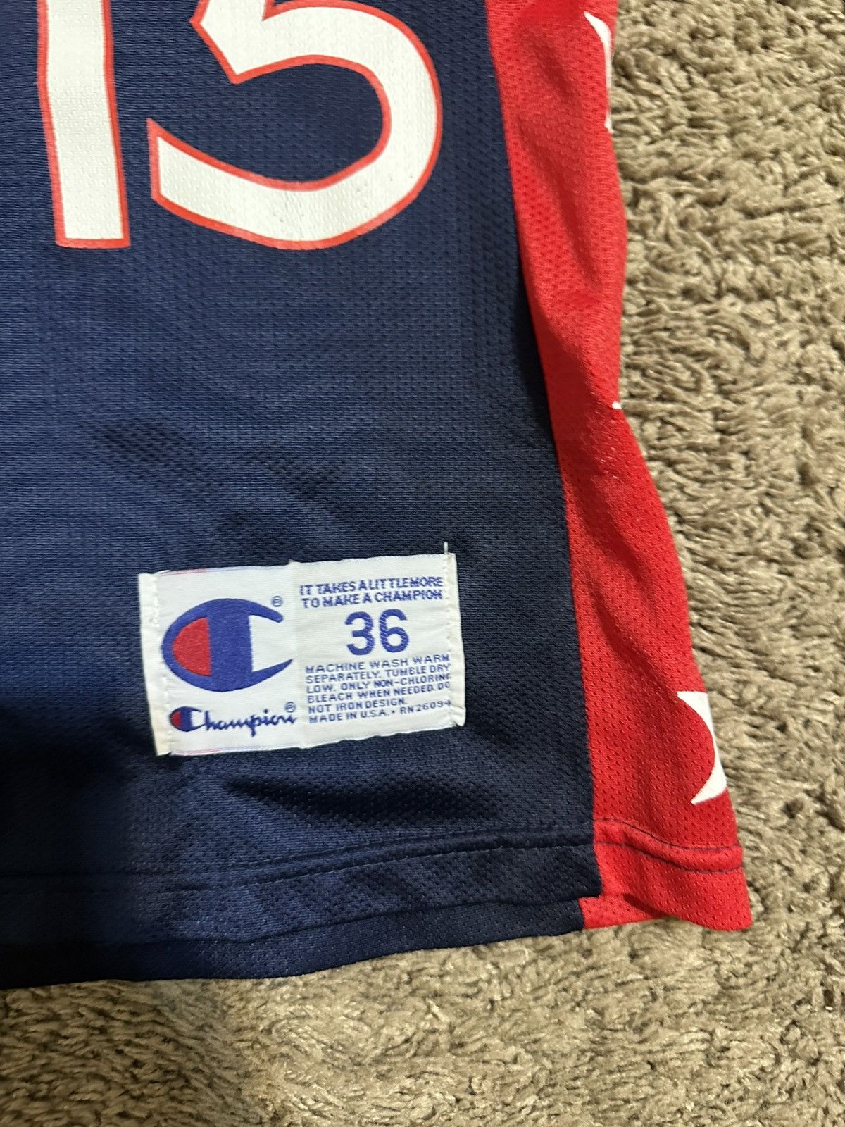 NBA Vintage NBA Champion USA 90s jersey 90s size 36/ XS Size US XXS / EU 40 - 2 Thumbnail