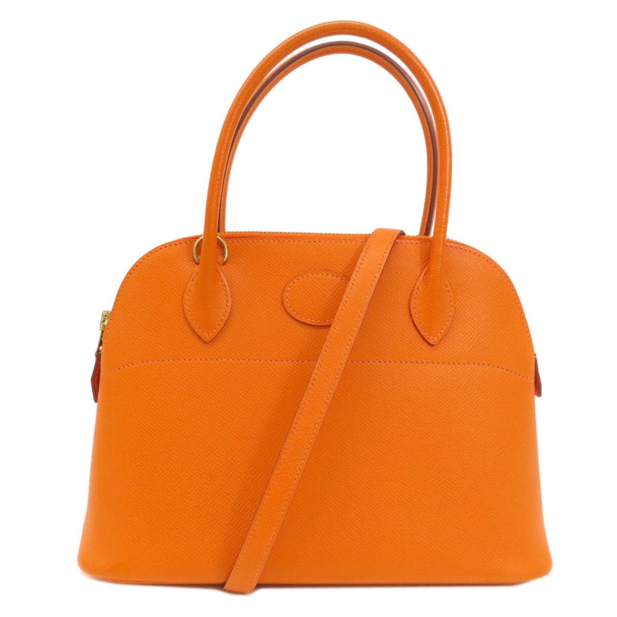 image of Hermes Bolide 27 Orange Handbag Epsom Leather Women's Hermes