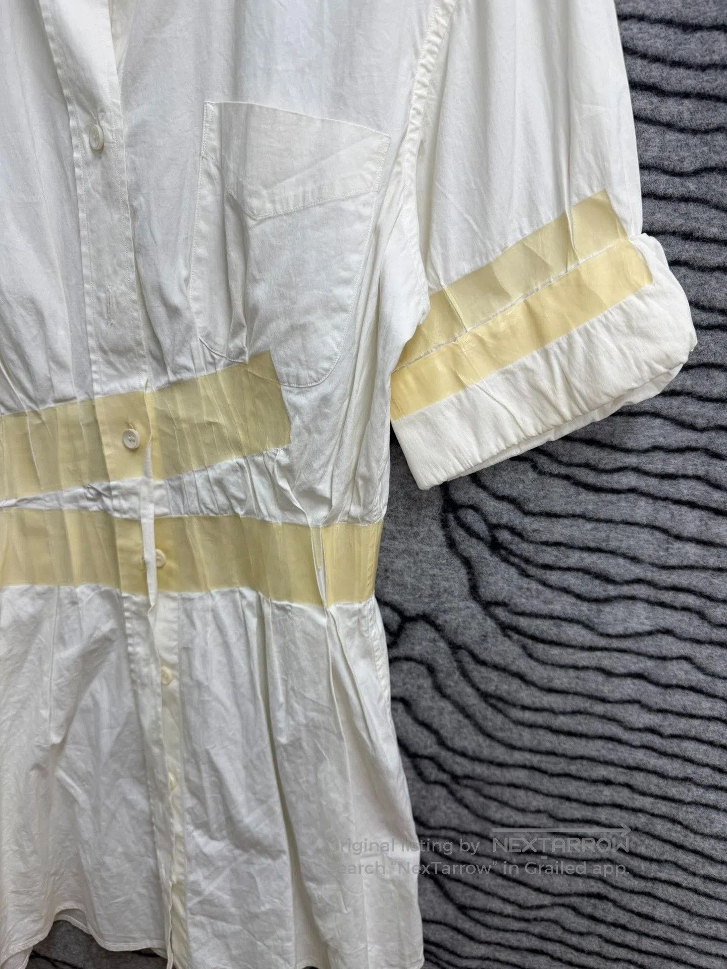 Maison Margiela Maison Margiela 09AW Tape Cinched Waist Shirt. Size M / US 6-8 / IT 42-44 - 3 Thumbnail